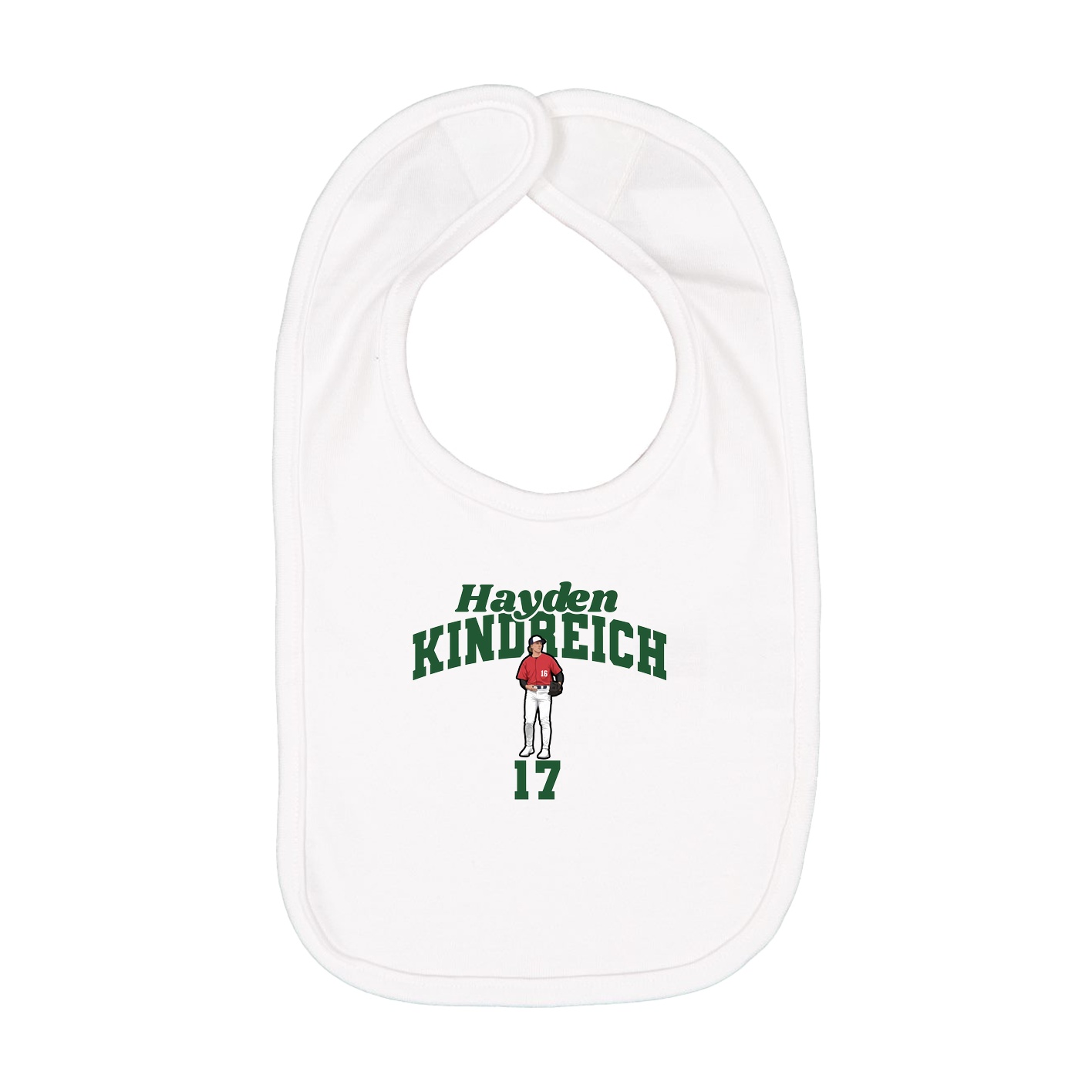 Infant Bib — Signature Arch in White