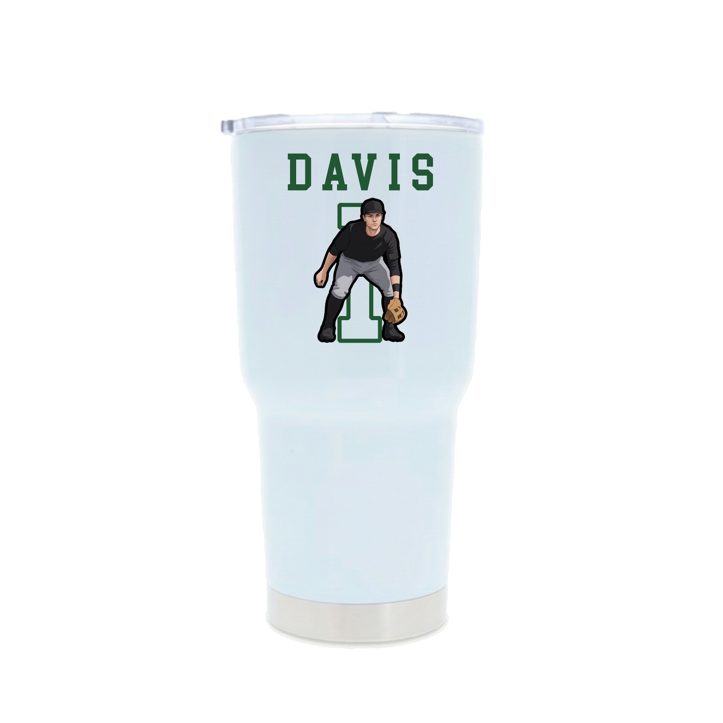 30oz Stainless Steel Tumbler — Shirsey in White