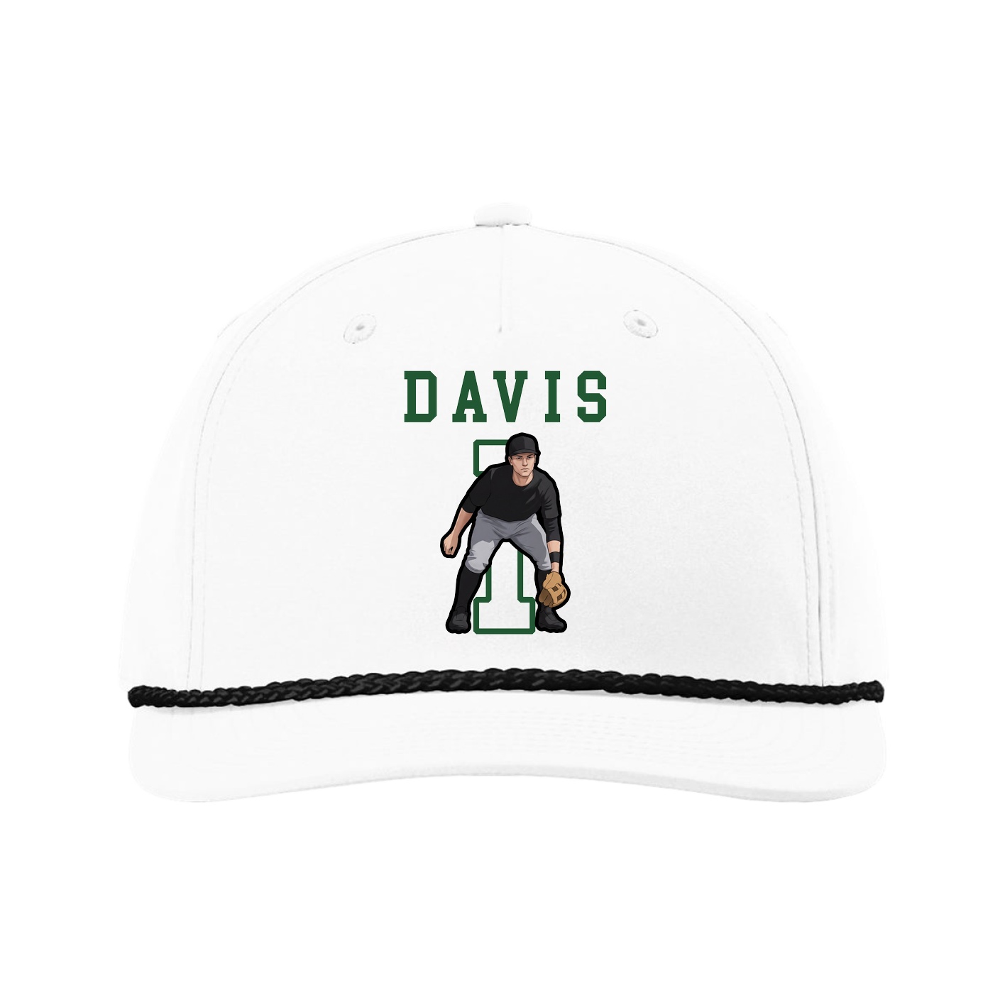 Five-Panel Classic Rope Cap — Shirsey in White