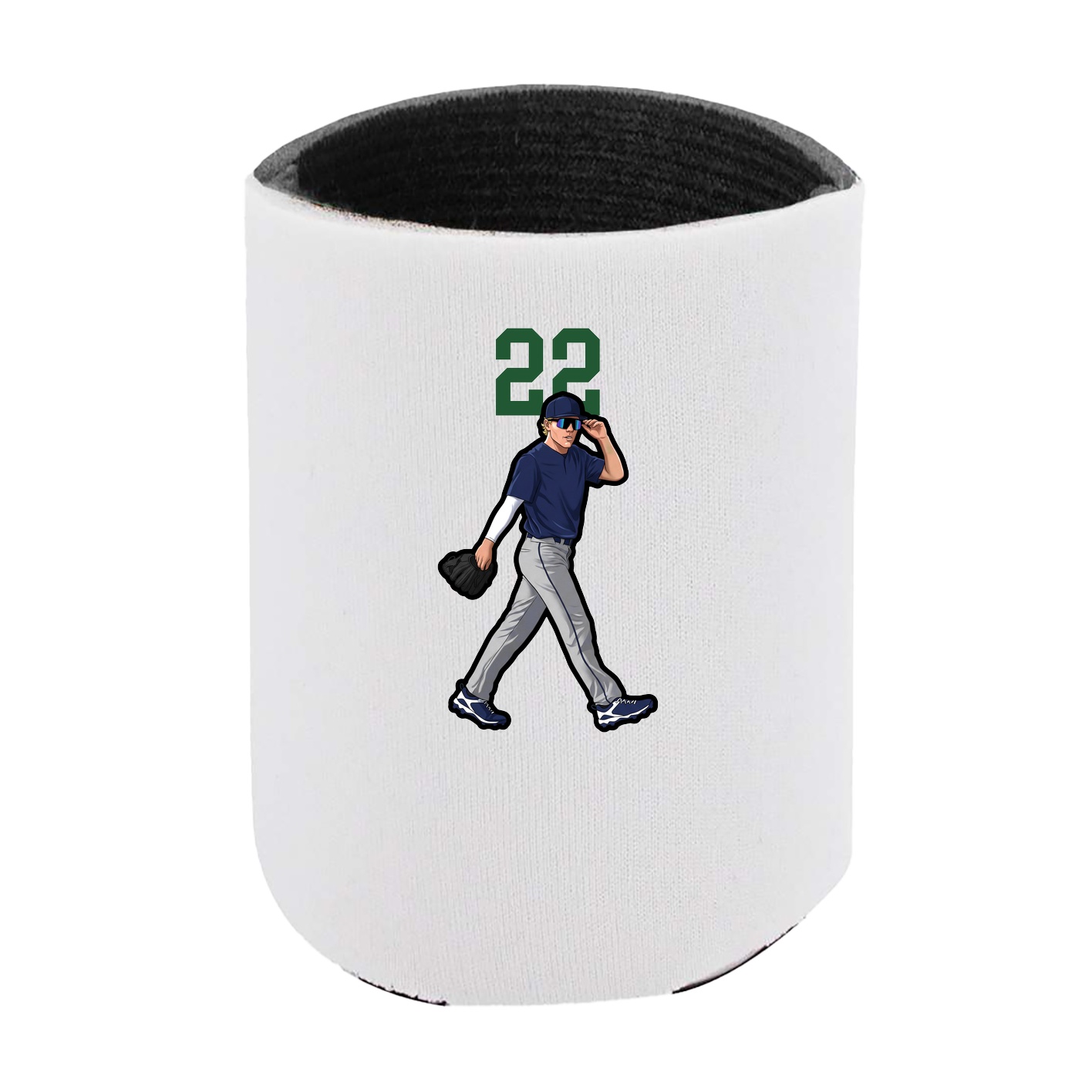 Can Holder — Number Top in White