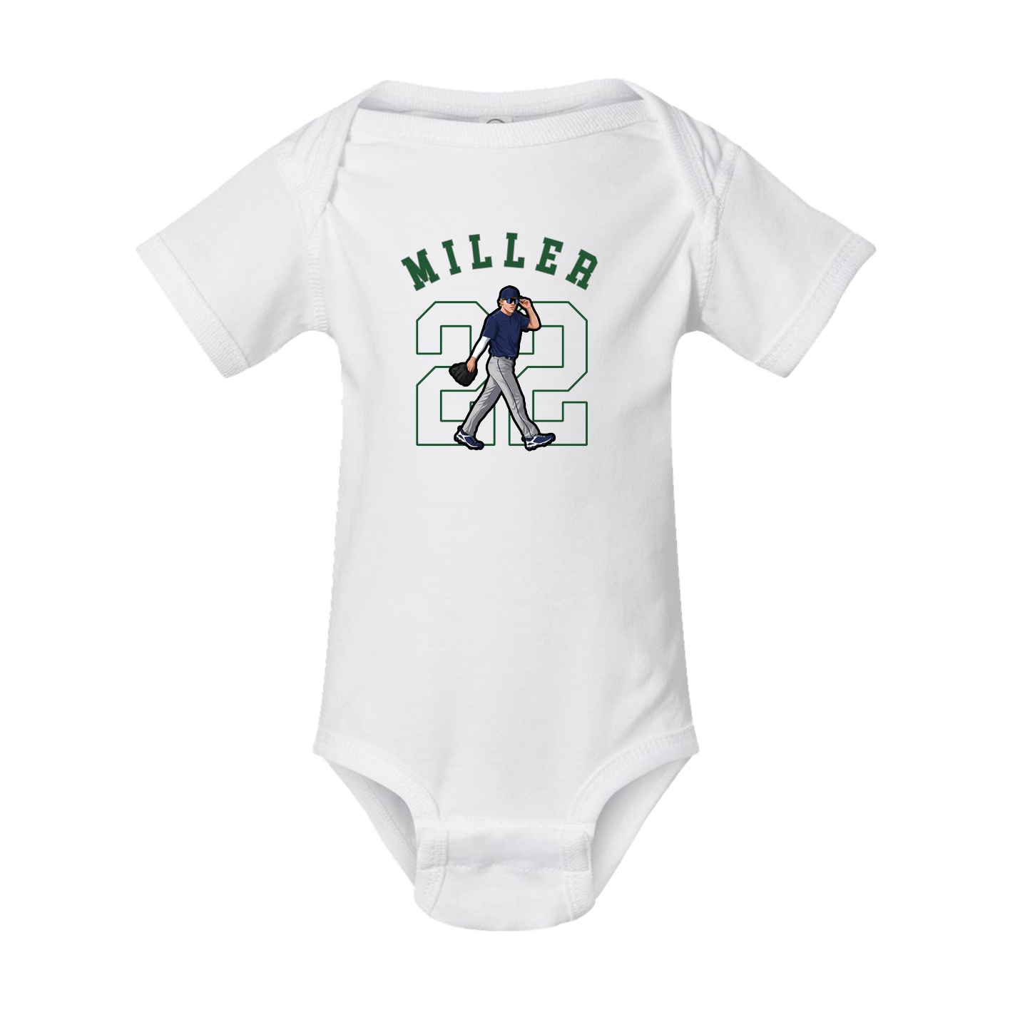 Baby Onesie — Shirsey Arch in White