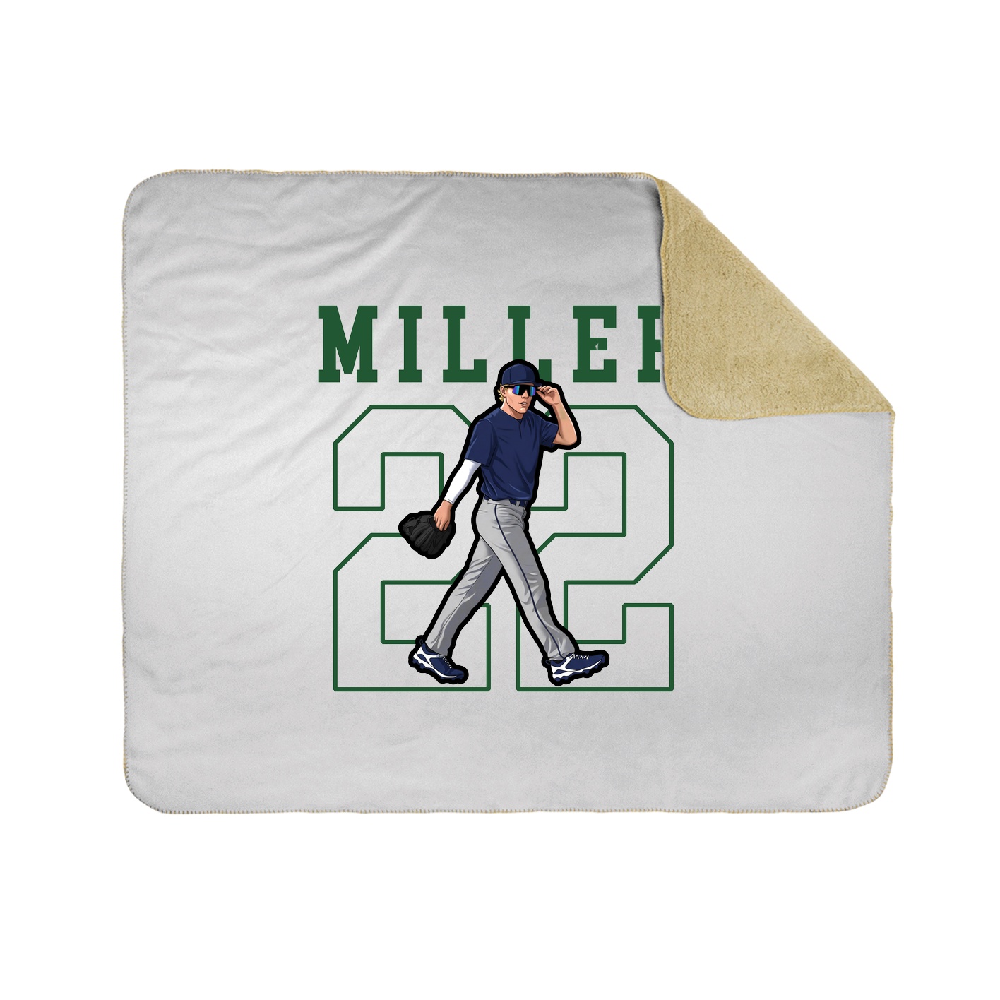 Throw Blanket — Shirsey in White