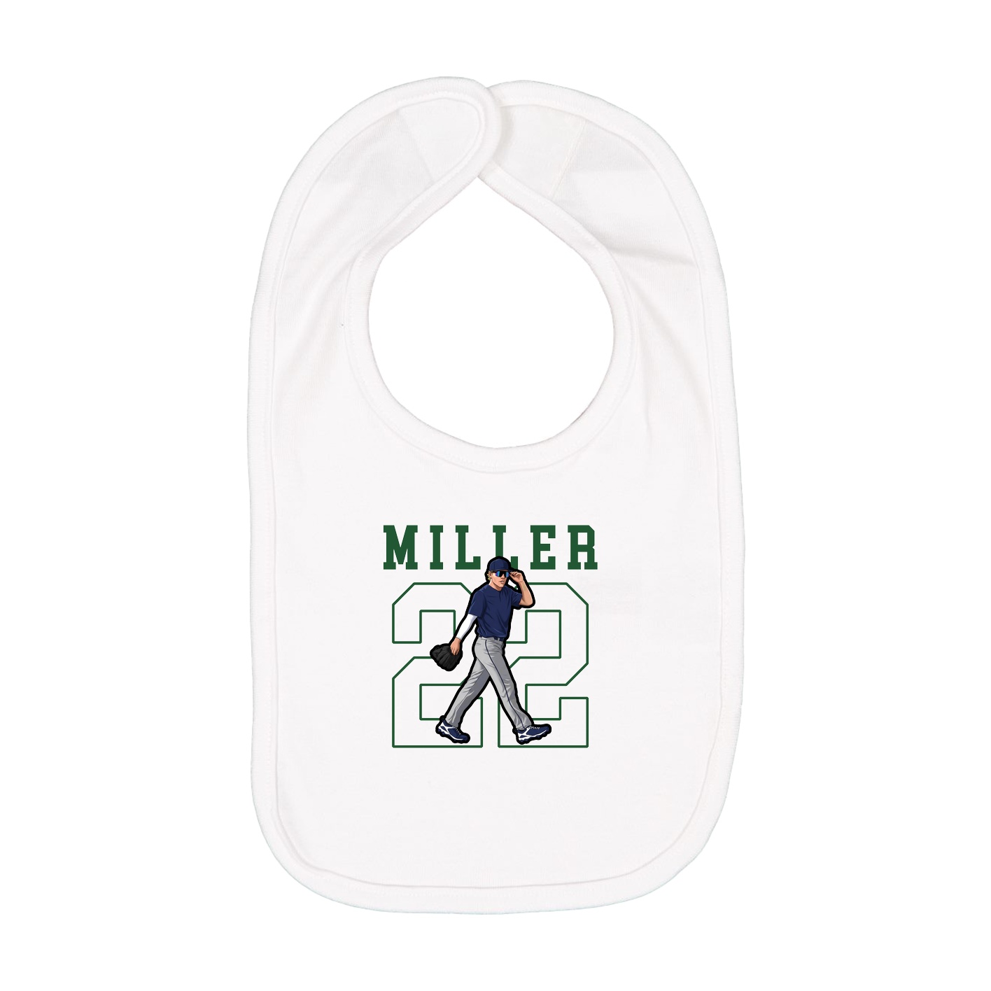 Infant Bib — Shirsey in White