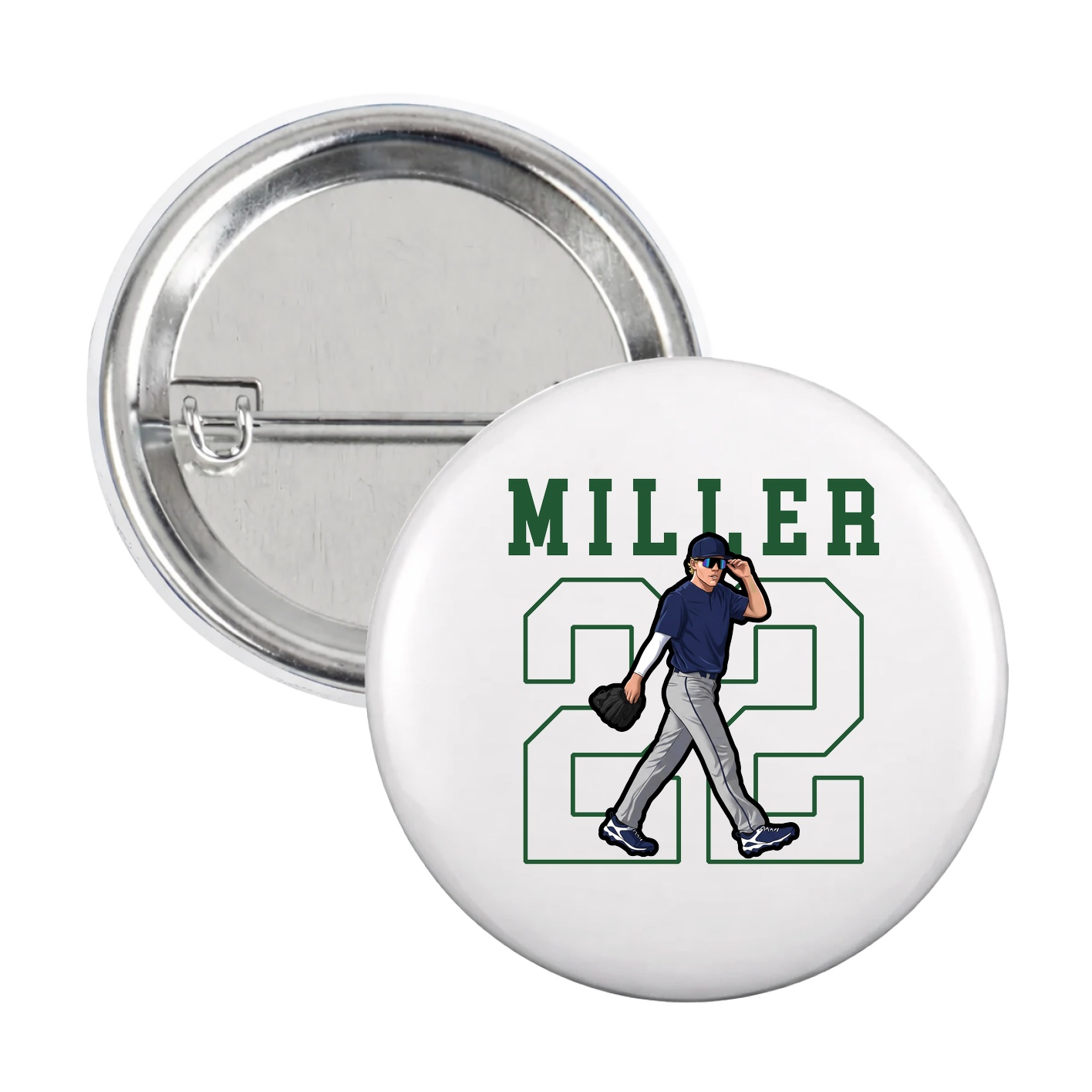 Game Day Button — Shirsey in White