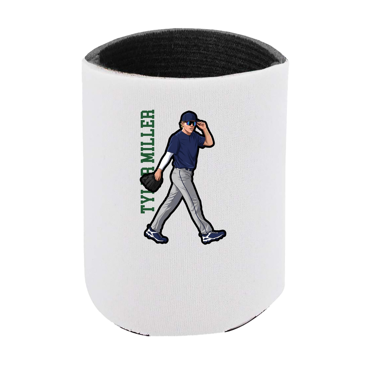Can Holder — Name Vertical in White