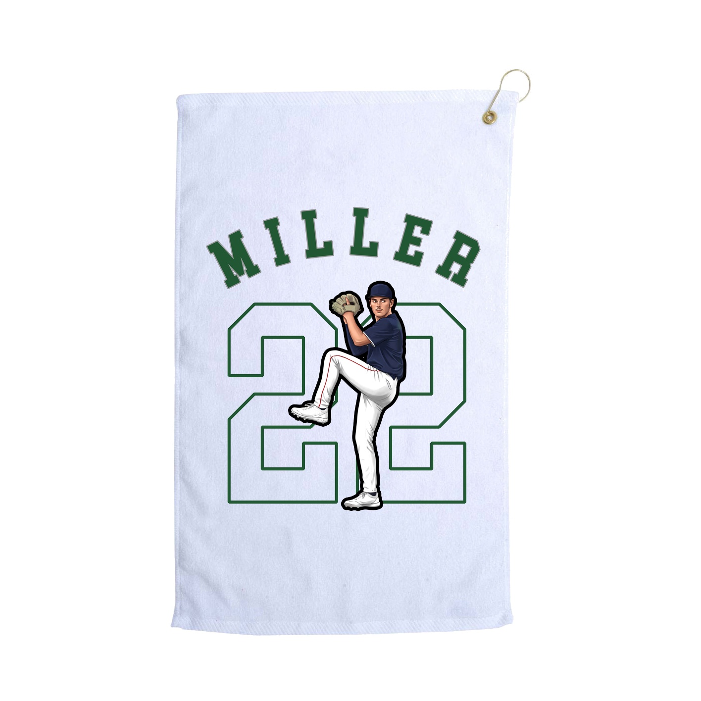 Golf Towel — Shirsey Arch in White