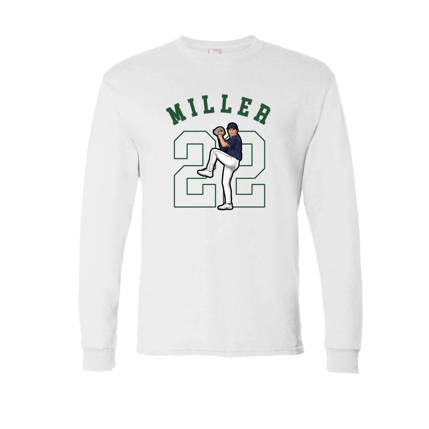 Long Sleeve Tee — Shirsey Arch in White