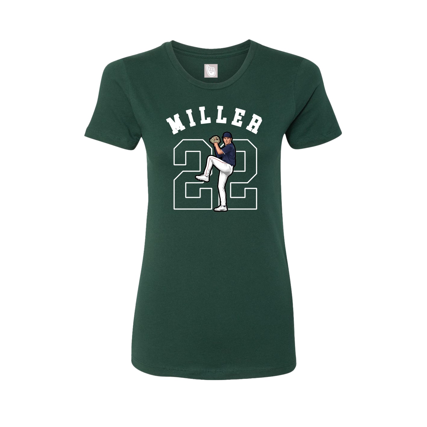Fitted Women's Tee — Shirsey Arch in Green