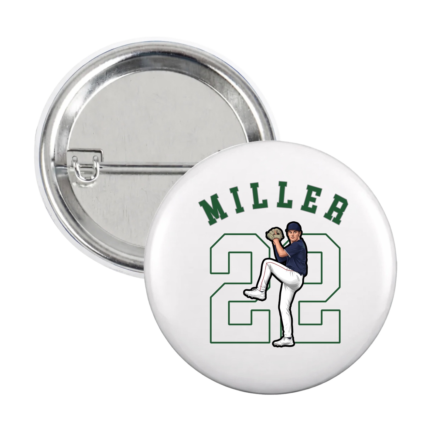 Game Day Button — Shirsey Arch in White