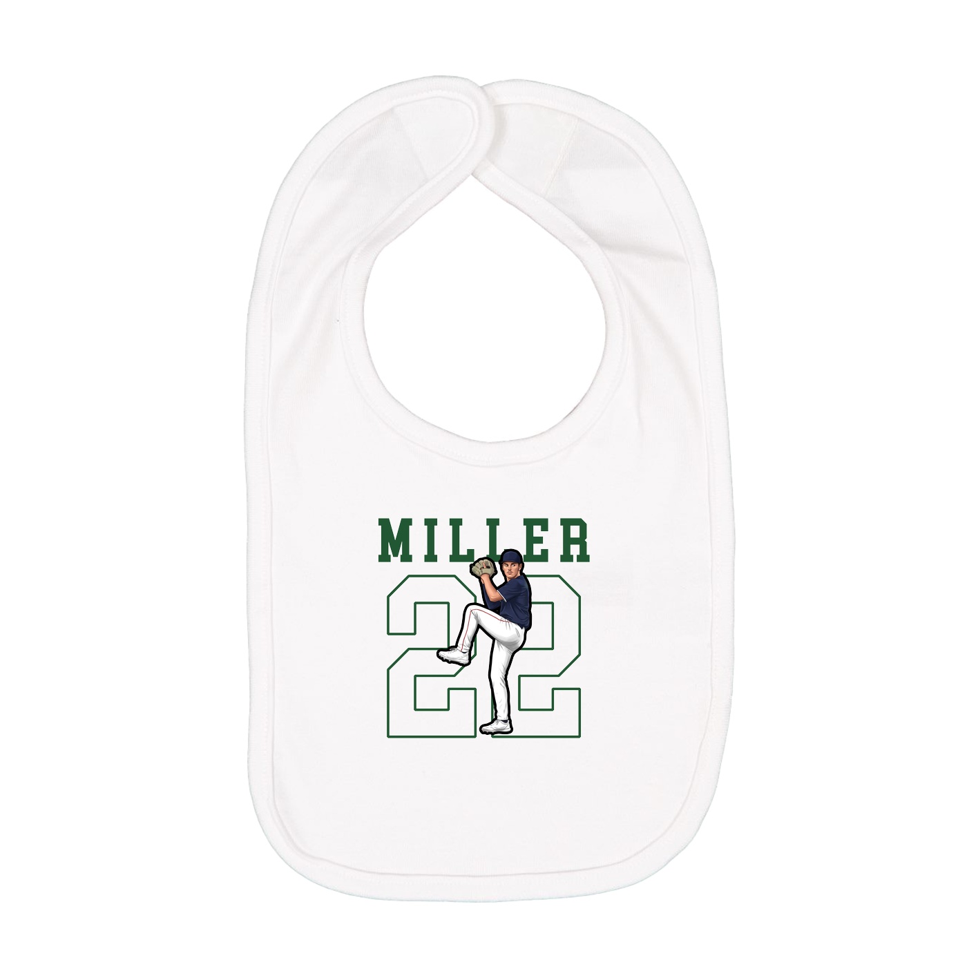 Infant Bib — Shirsey in White