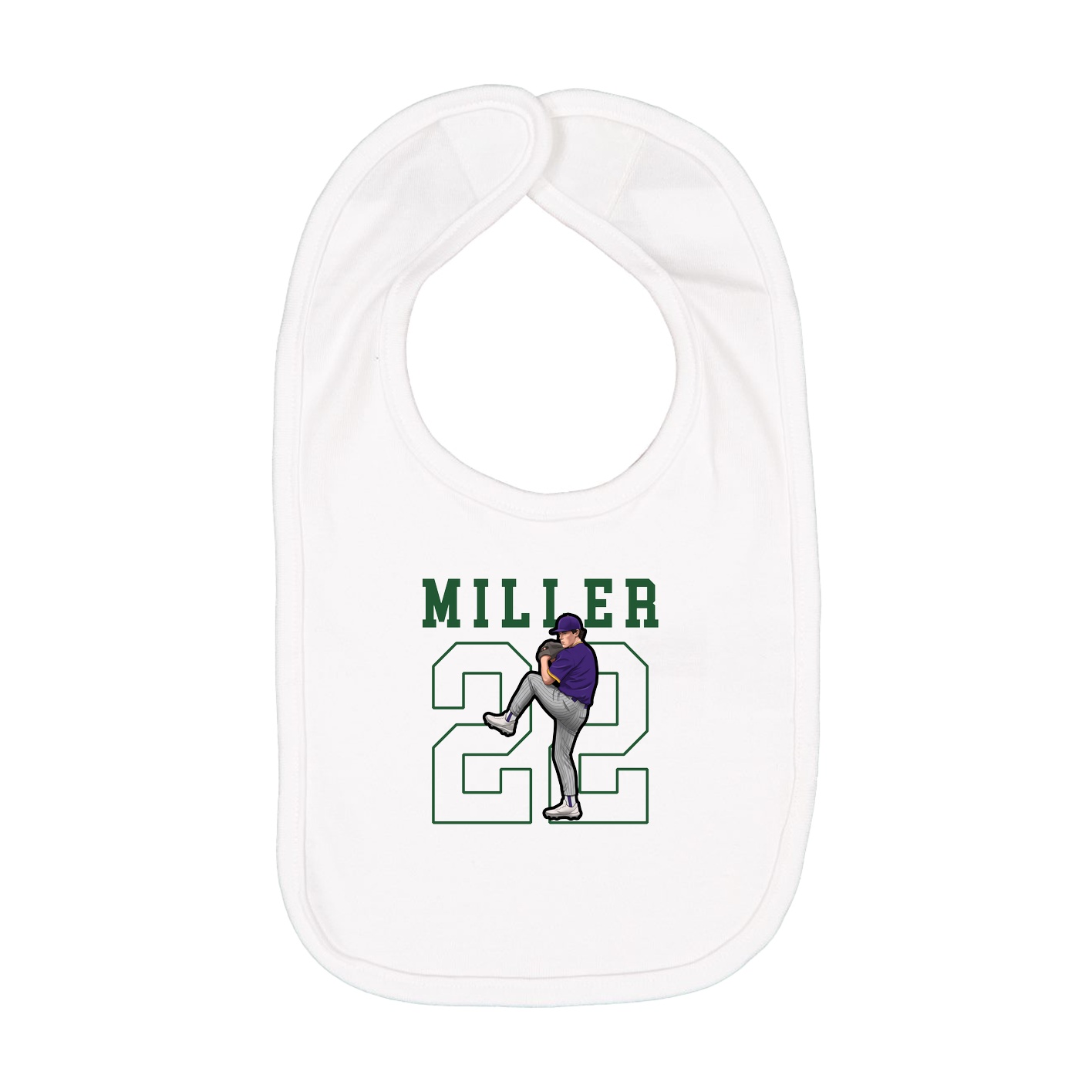 Infant Bib — Shirsey in White