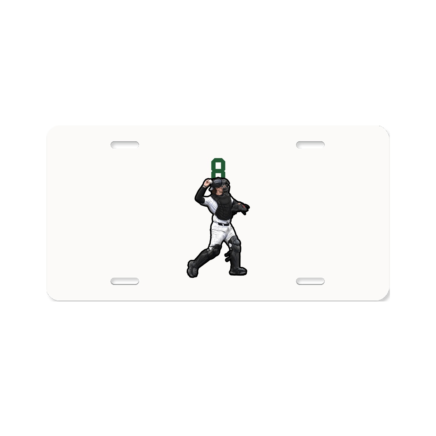 License Plate — Number Top in Classic