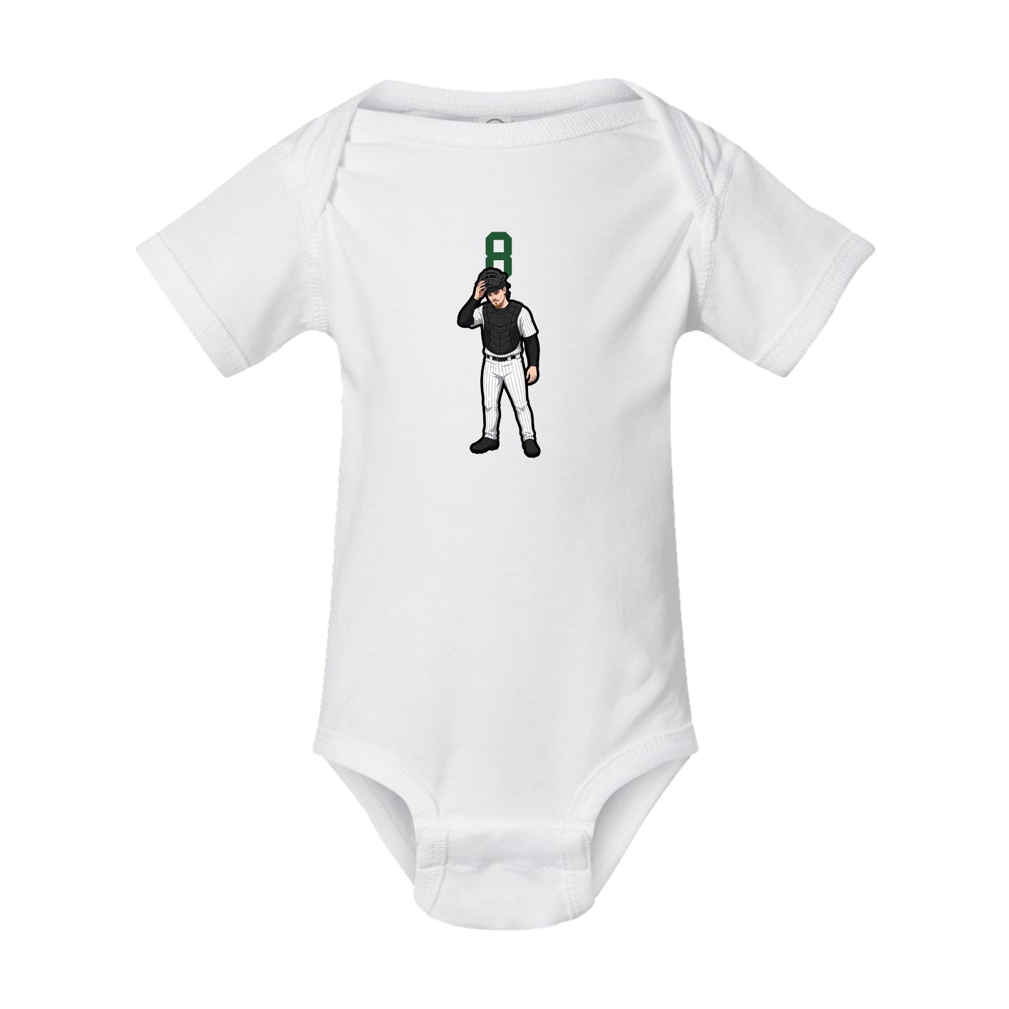 Baby Onesie — Number Top in White
