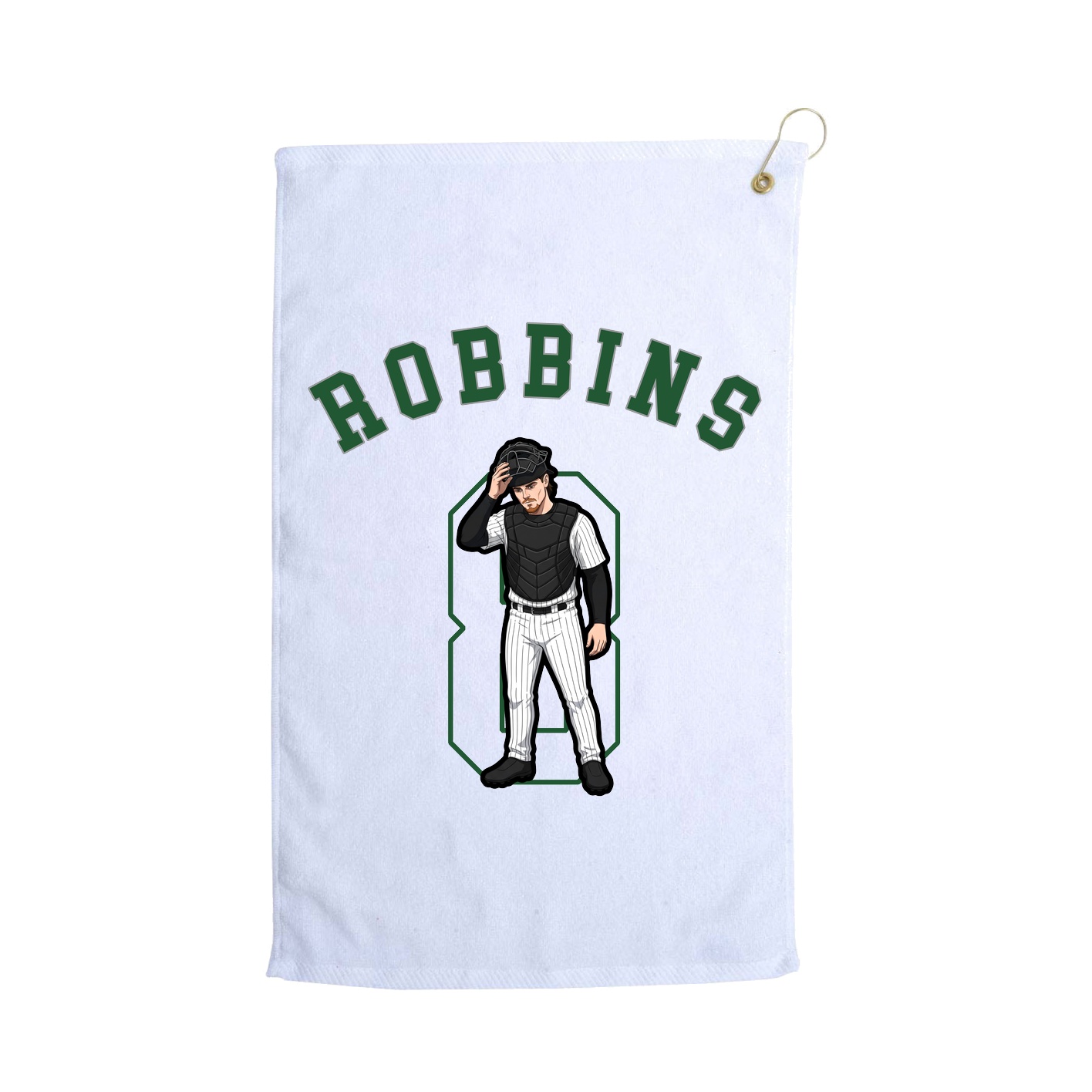 Golf Towel — Shirsey Arch in White