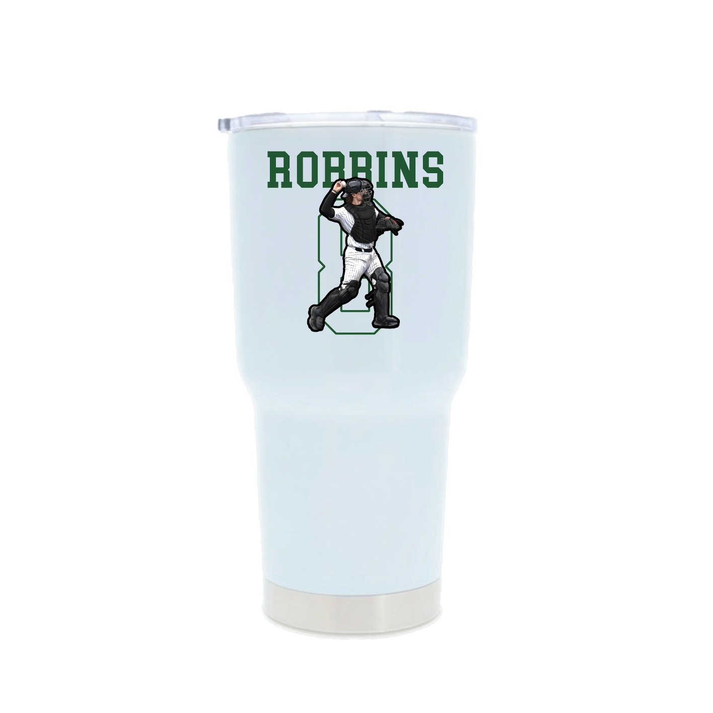 30oz Stainless Steel Tumbler — Shirsey in White