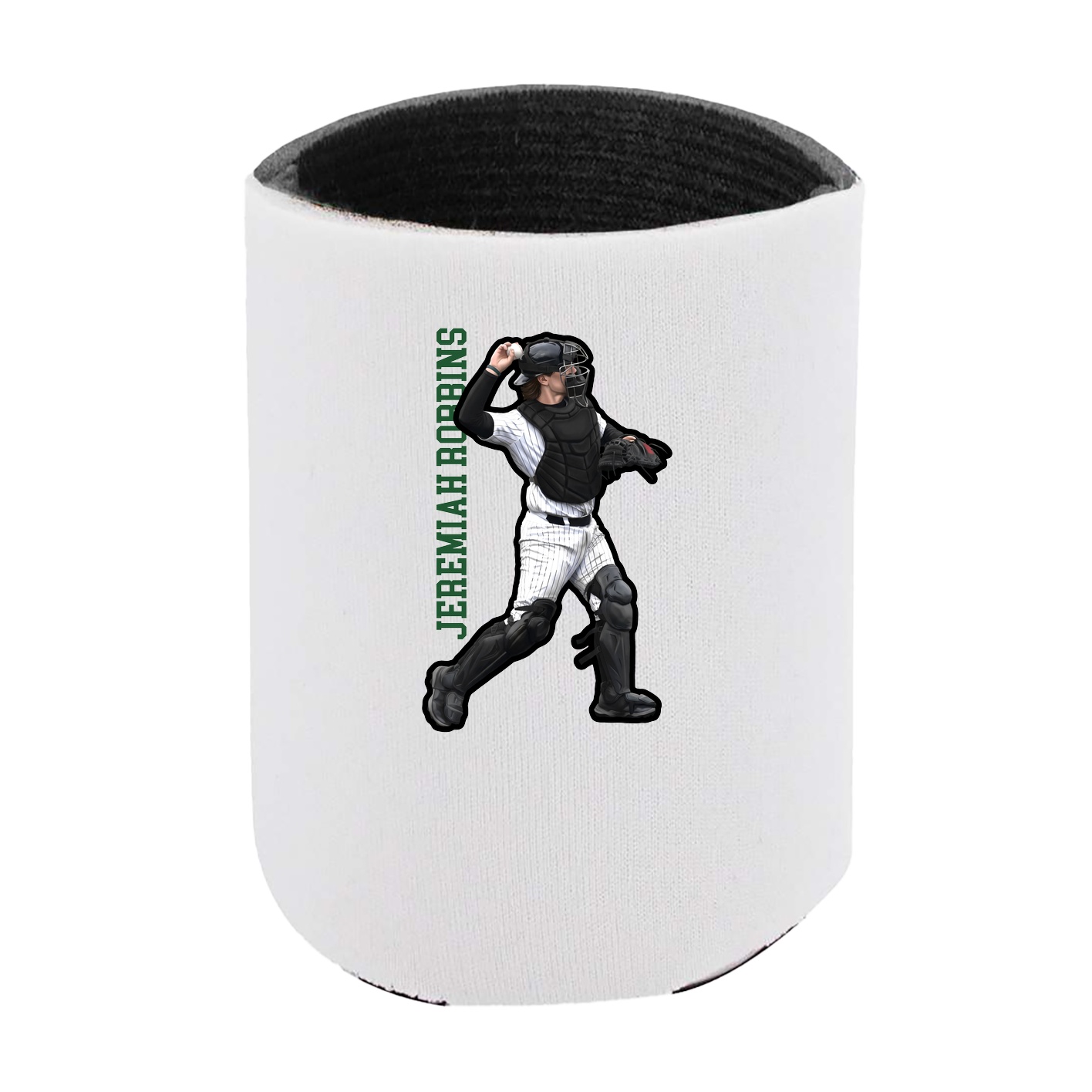 Can Holder — Name Vertical in White