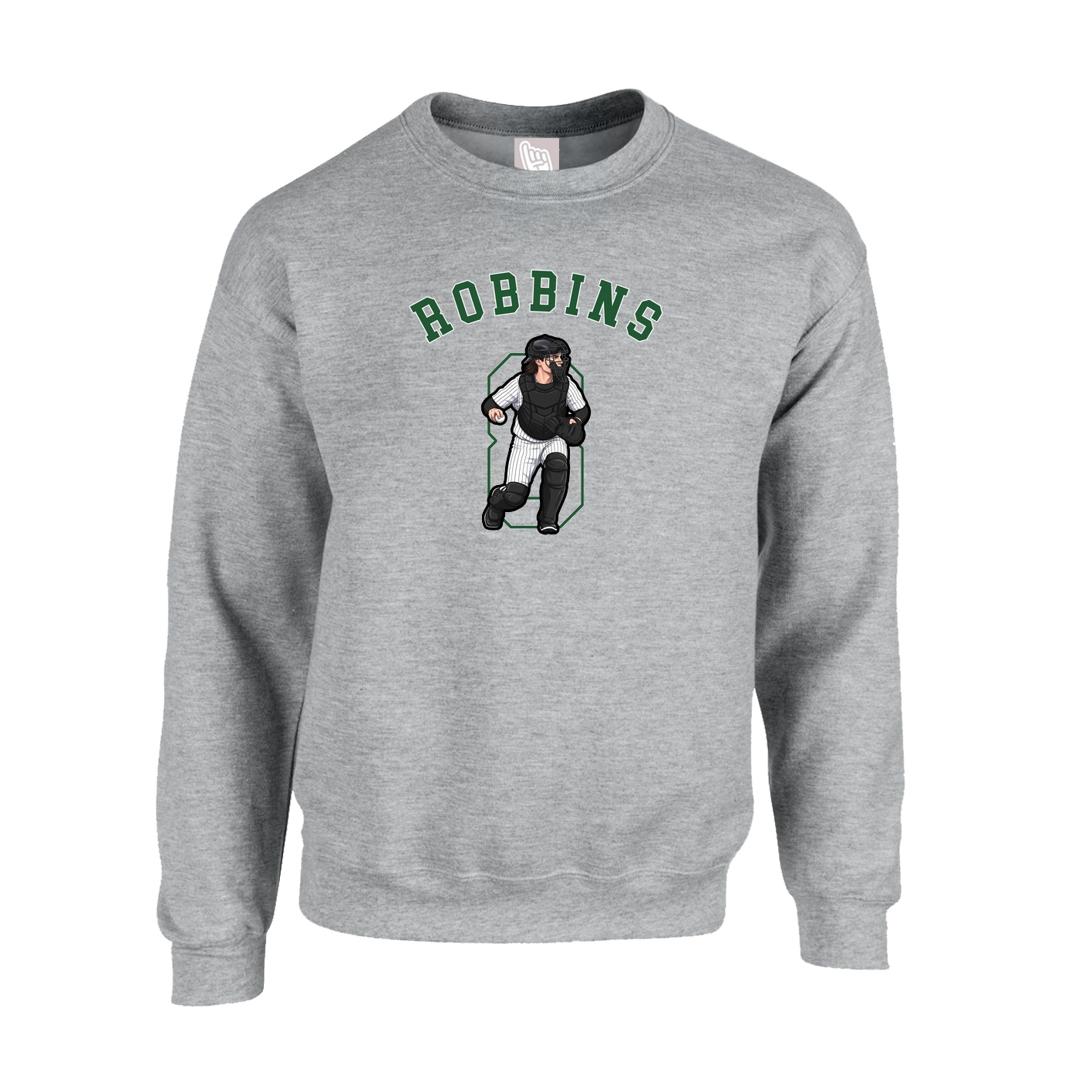 Fleece Crew — Shirsey Arch in Grey