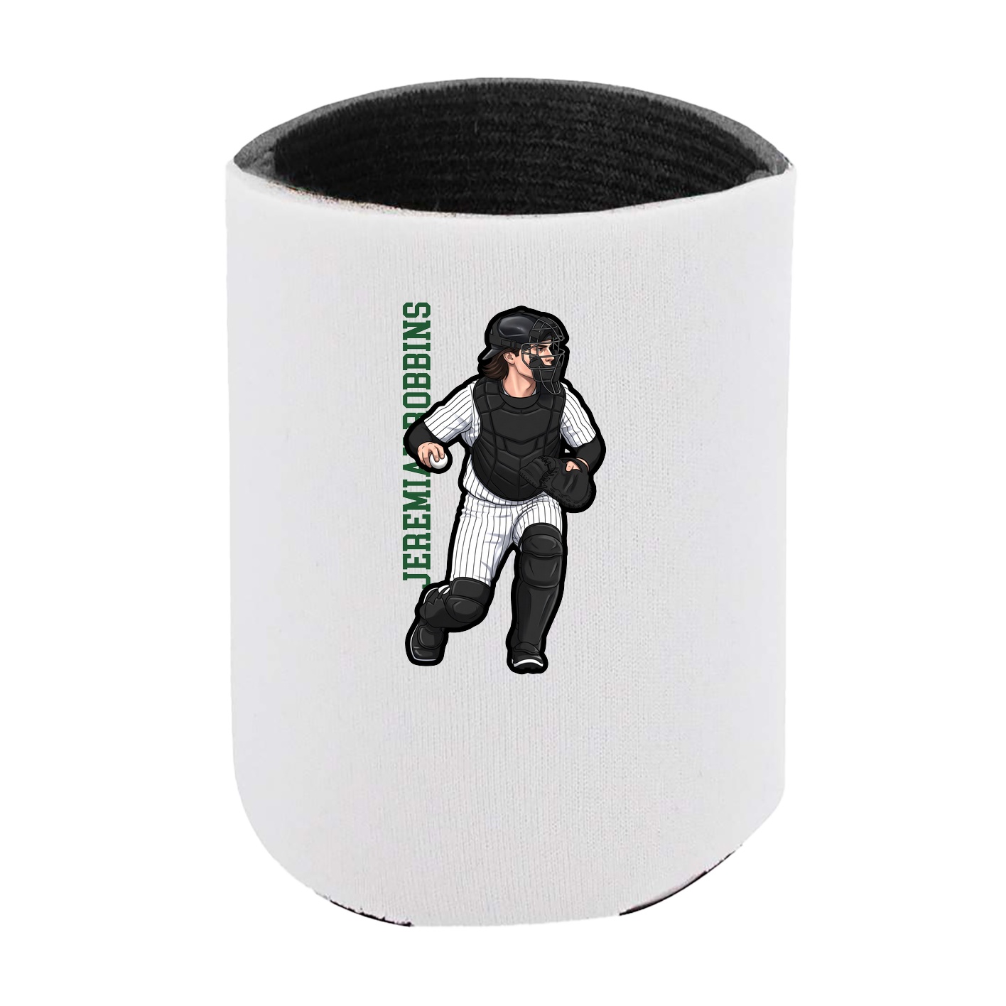 Can Holder — Name Vertical in White