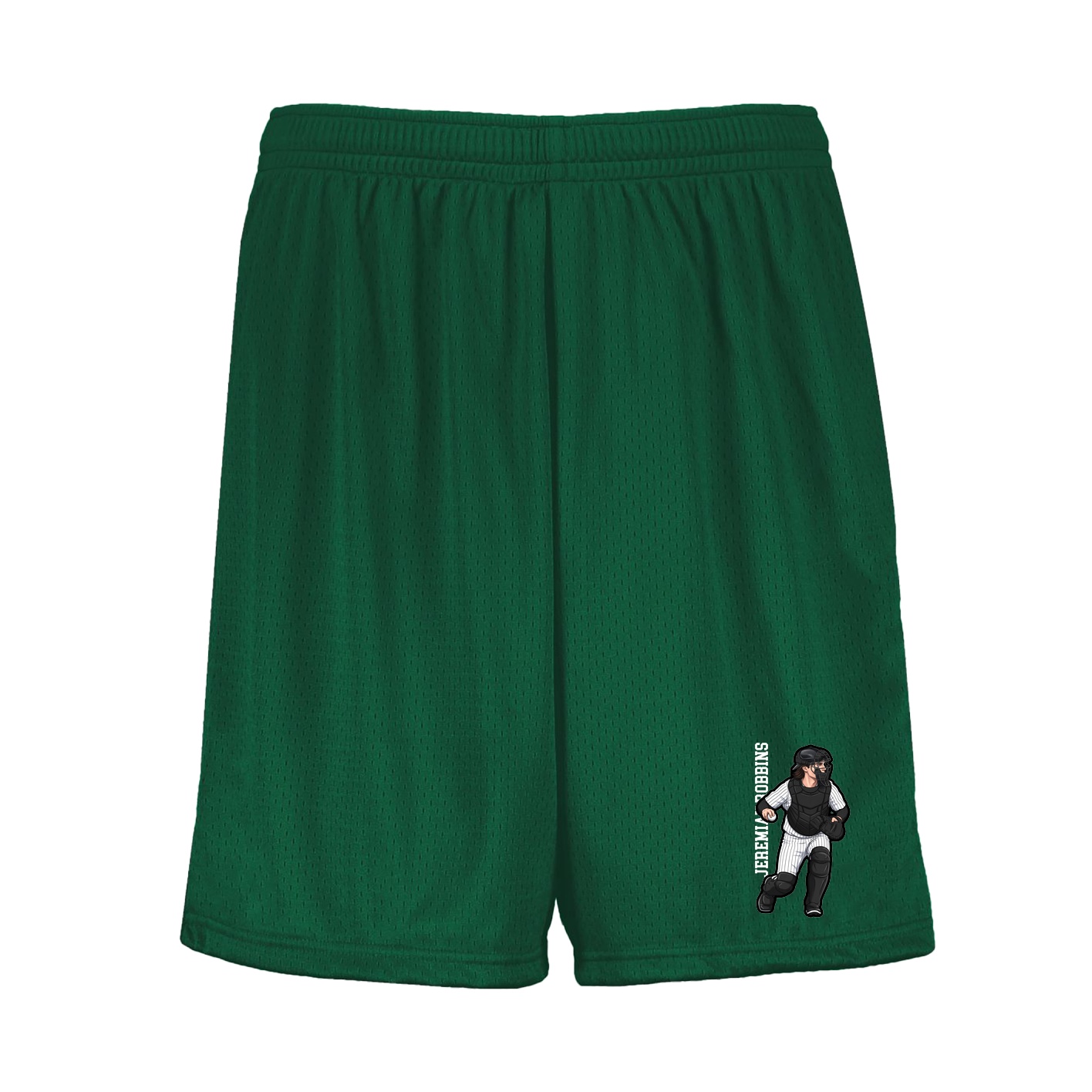Shorts — Name Vertical in Green
