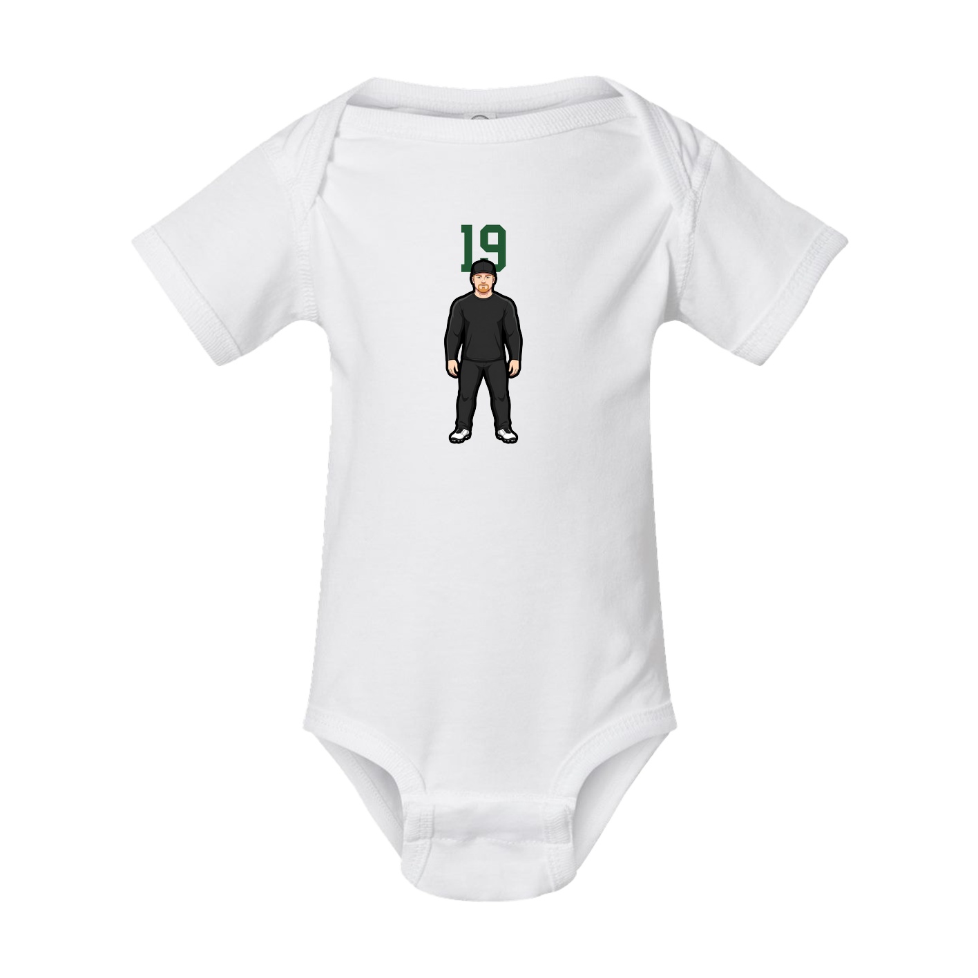 Baby Onesie — Number Top in White