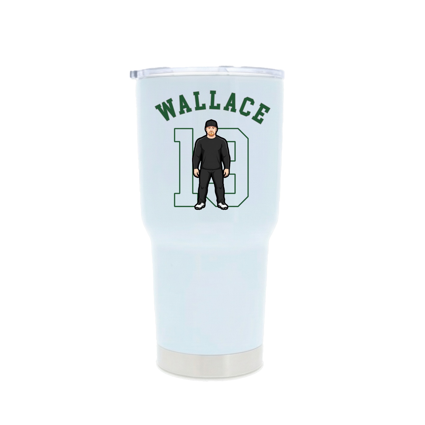 30oz Stainless Steel Tumbler — Shirsey Arch in White
