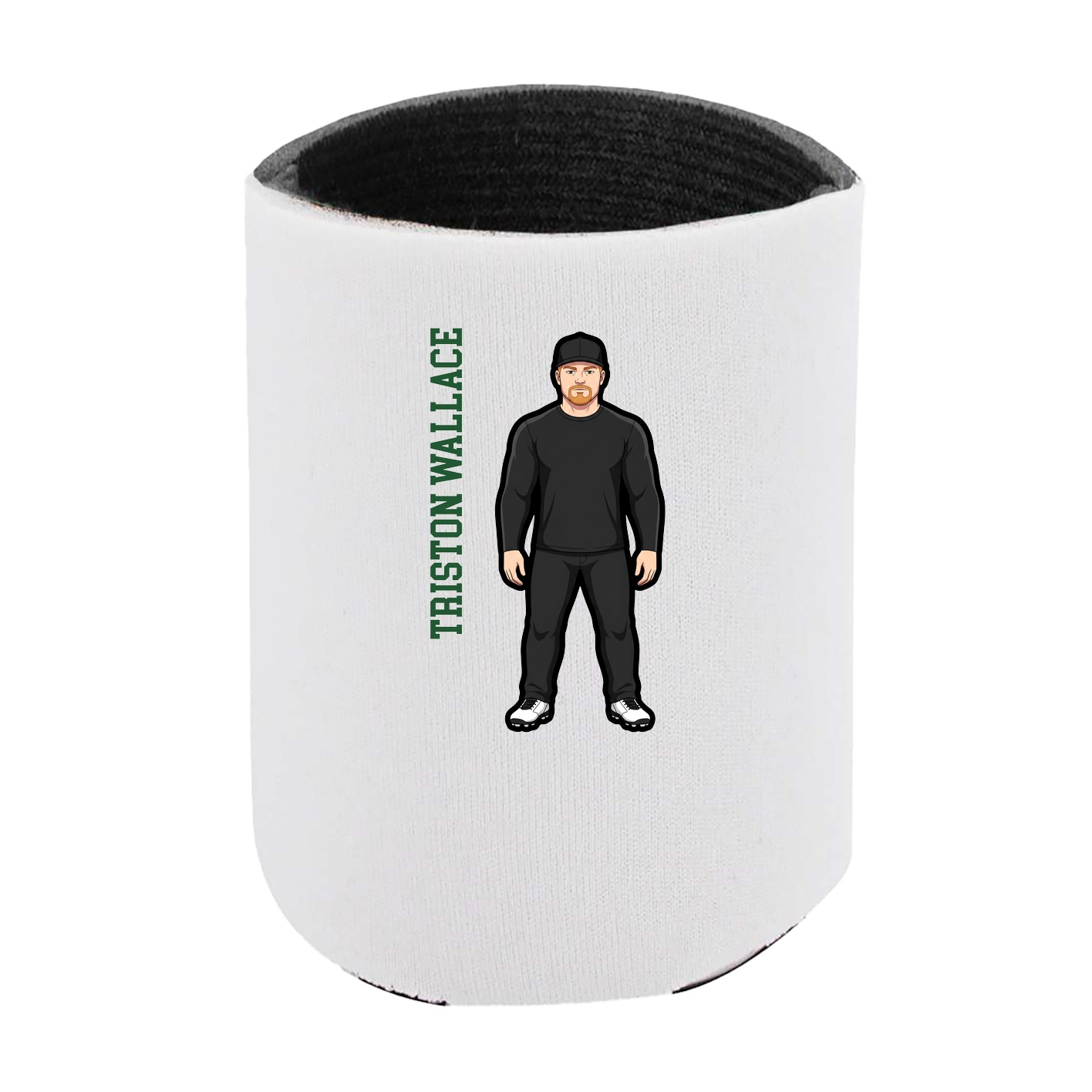 Can Holder — Name Vertical in White