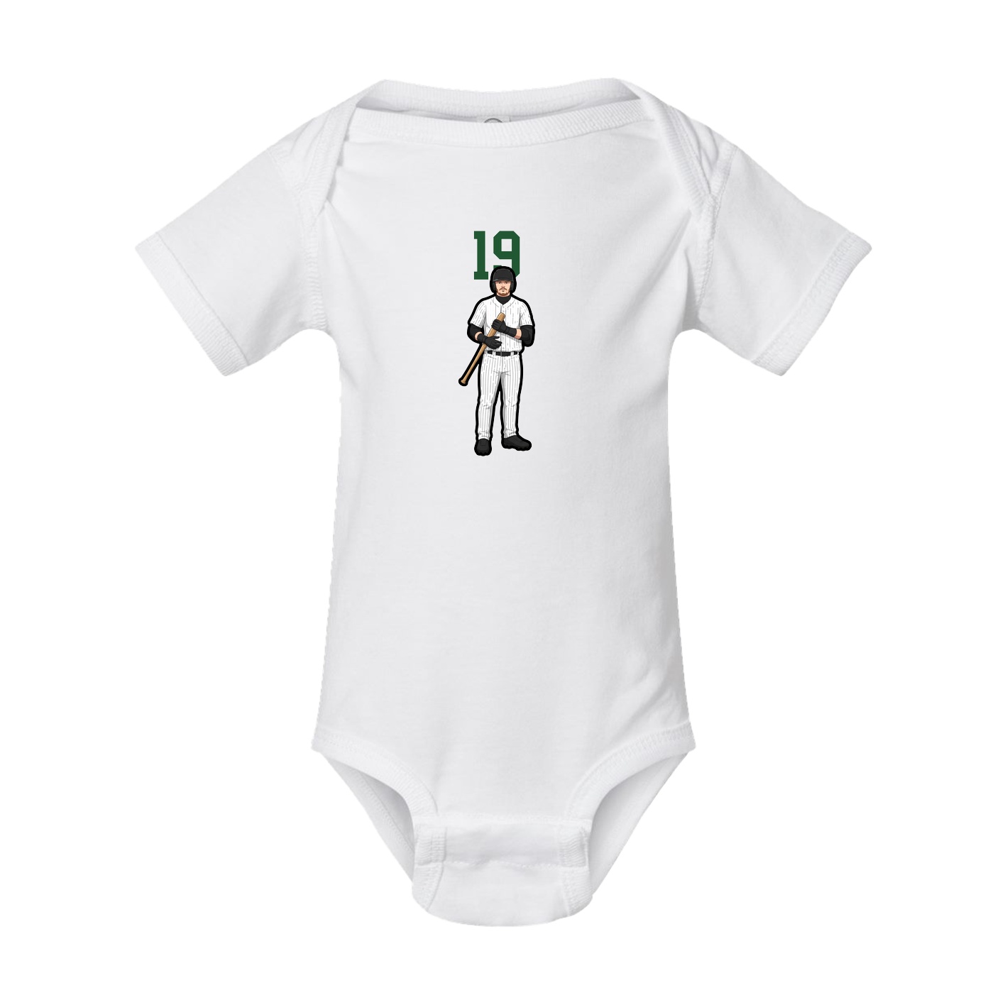 Baby Onesie — Number Top in White