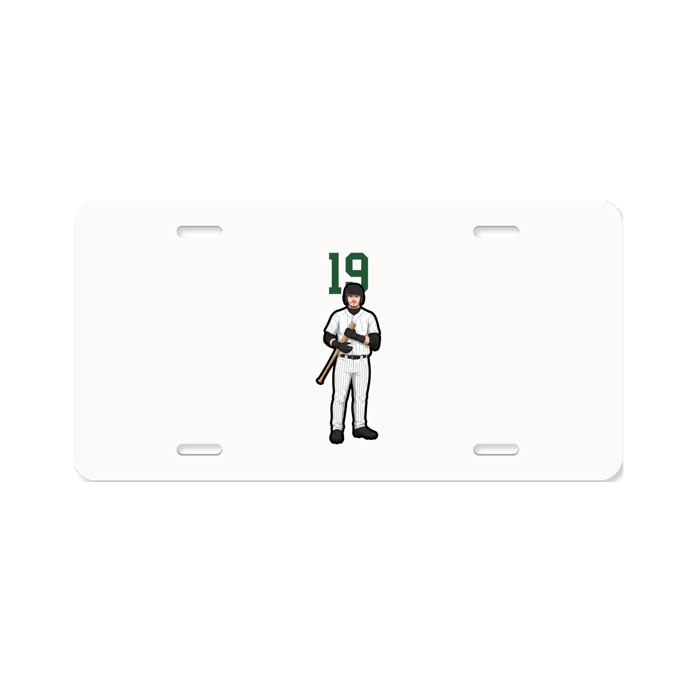 License Plate — Number Top in Classic