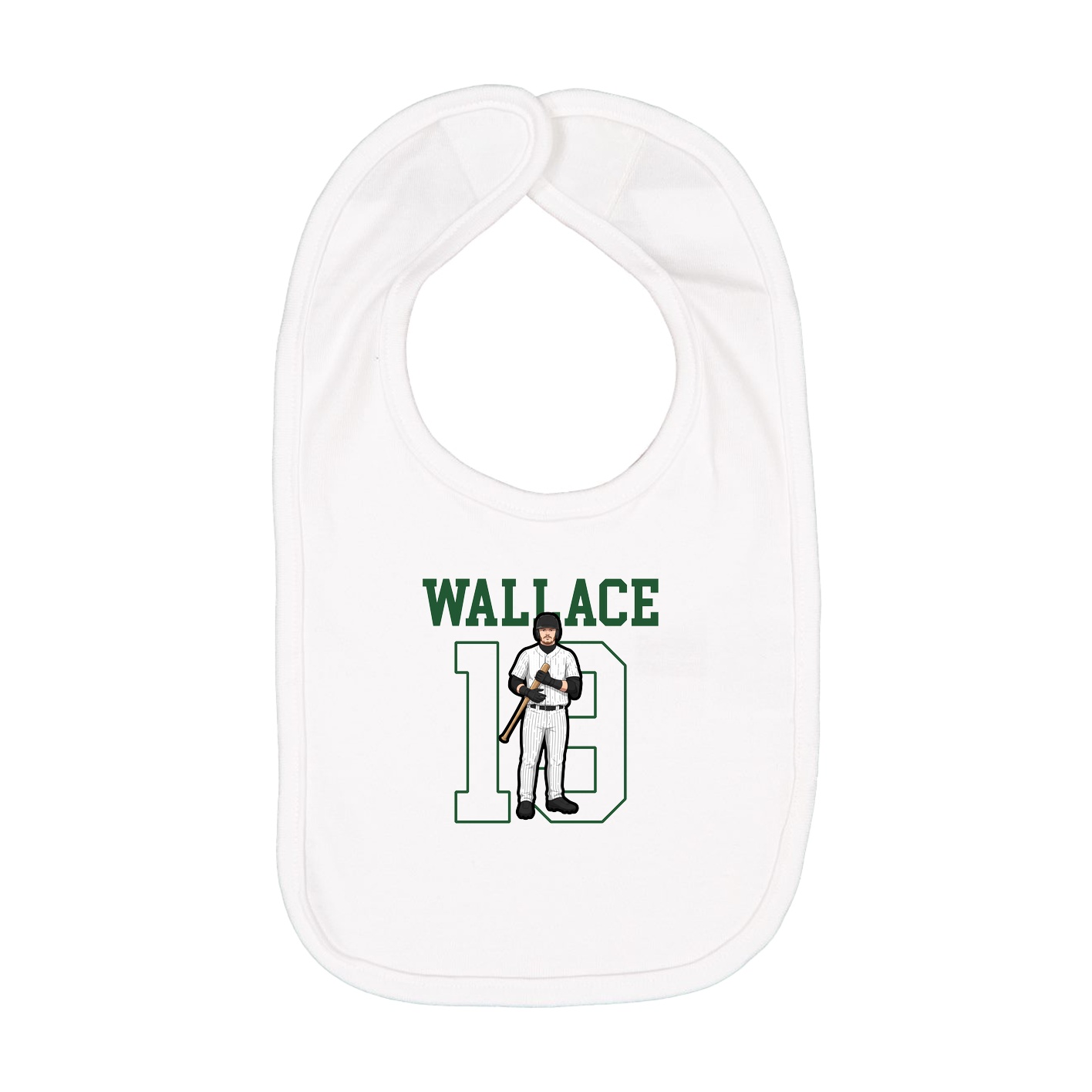 Infant Bib — Shirsey in White