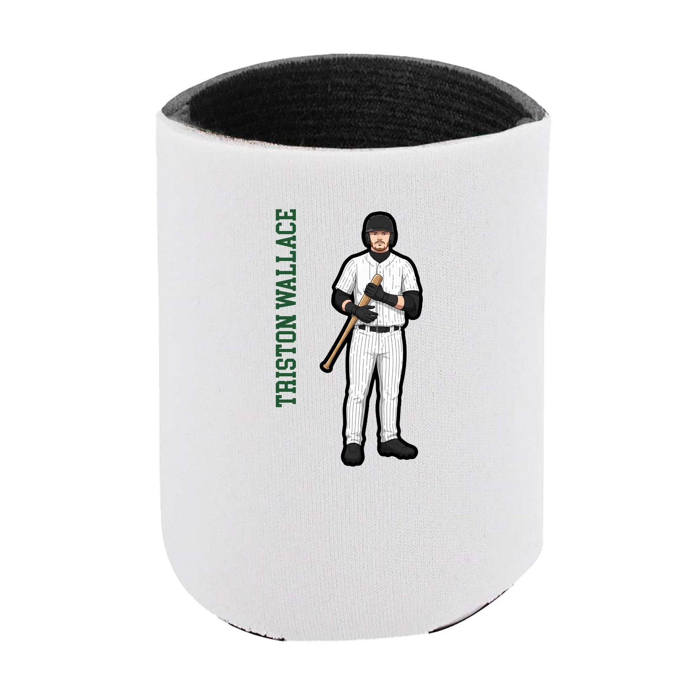 Can Holder — Name Vertical in White