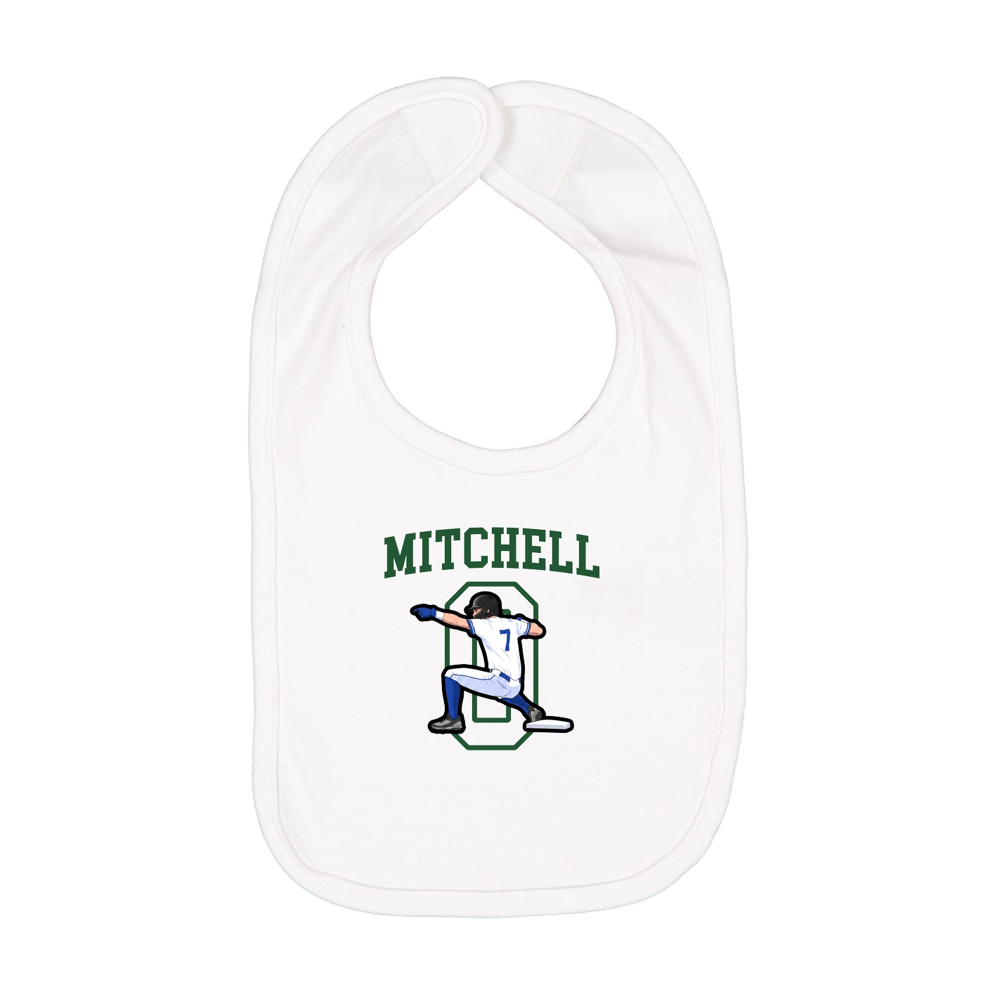 Infant Bib — Shirsey in White