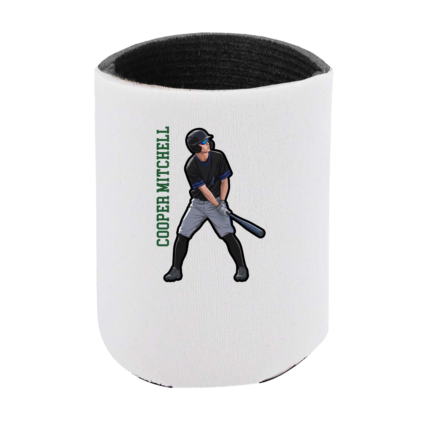 Can Holder — Name Vertical in White