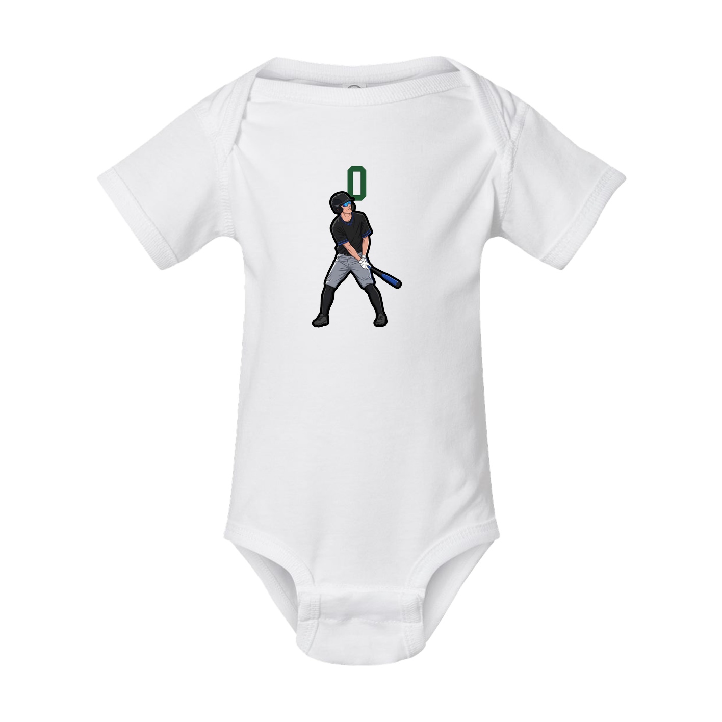 Baby Onesie — Number Top in White