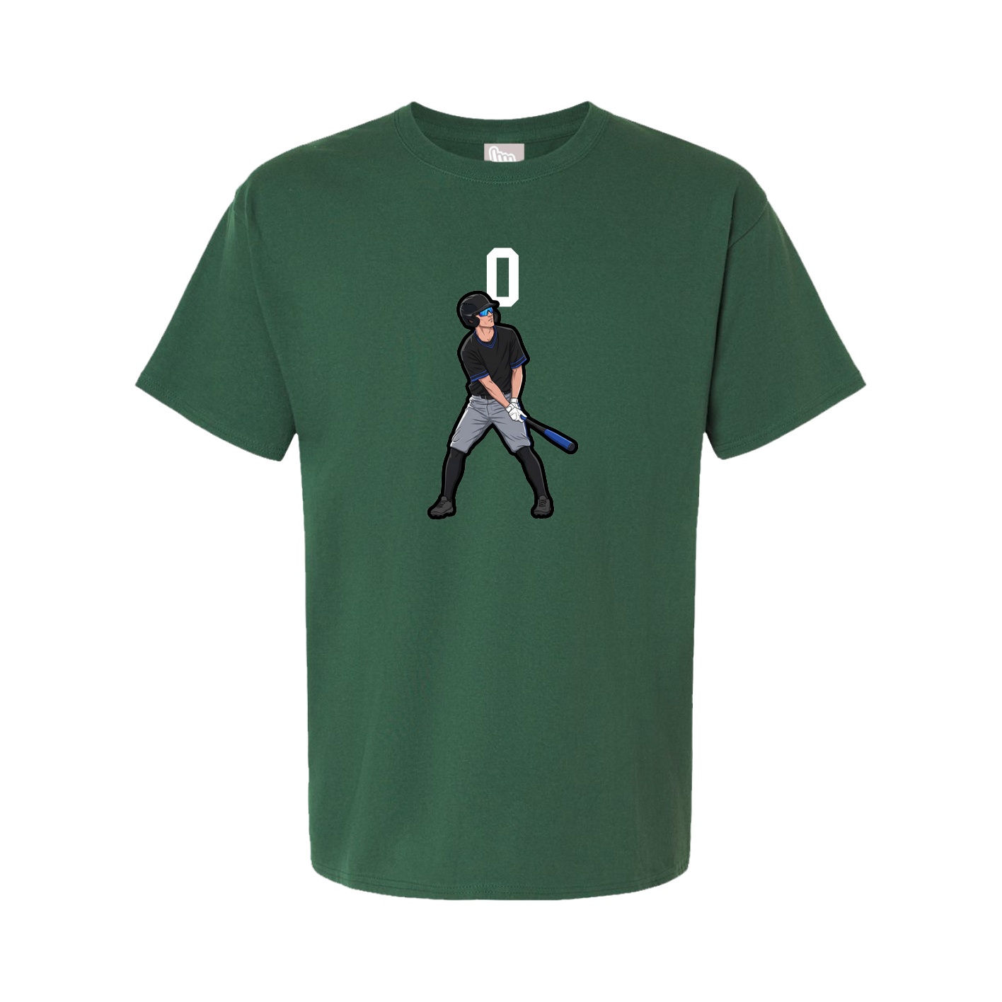 Youth Tee — Number Top in Green