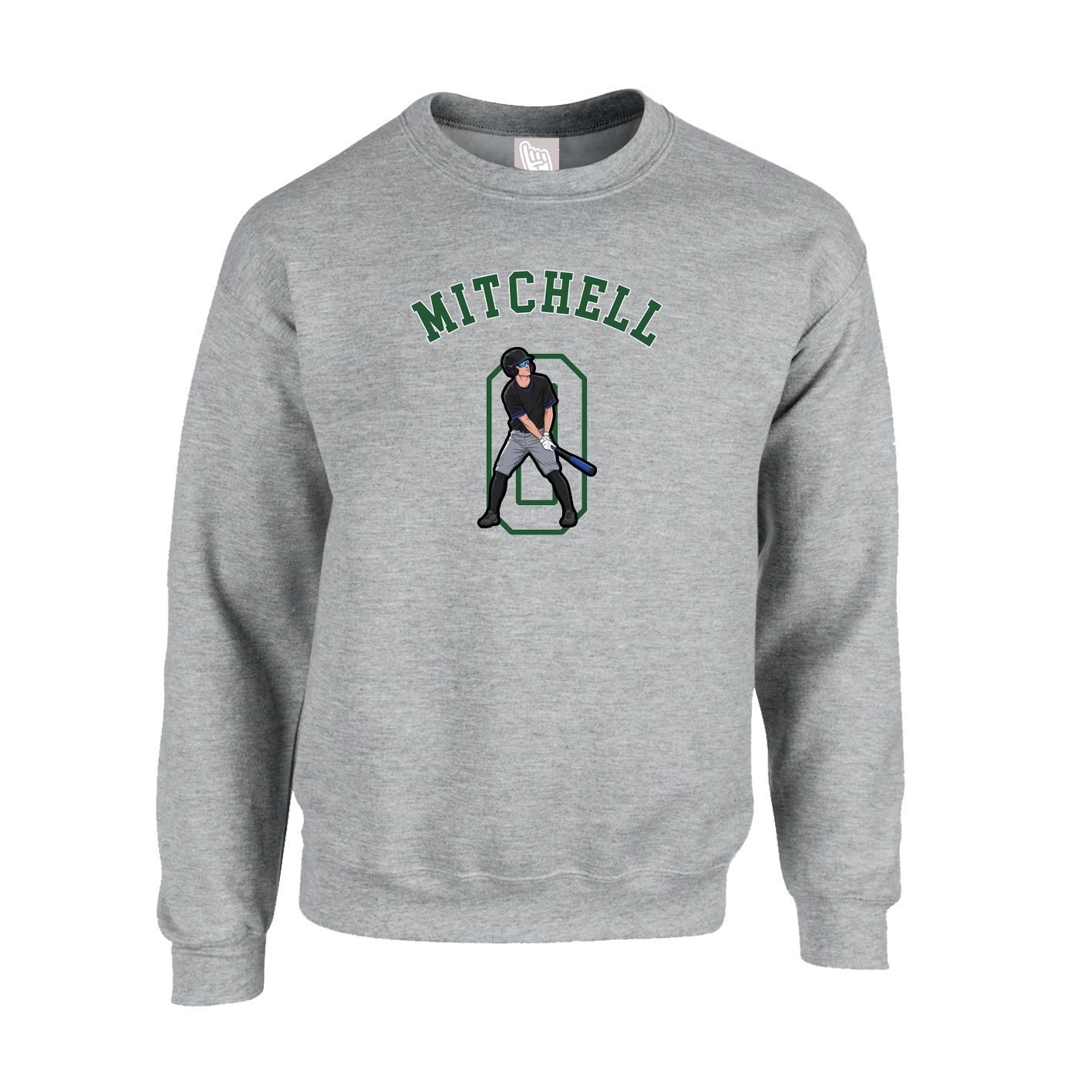 Fleece Crew — Shirsey Arch in Grey