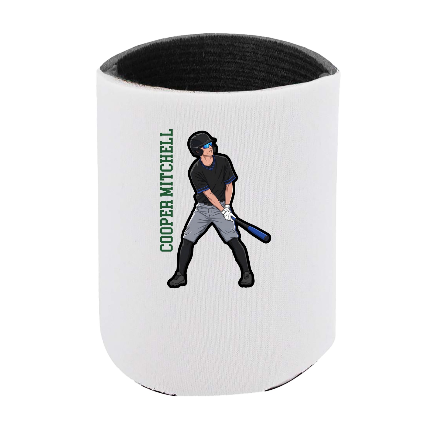 Can Holder — Name Vertical in White