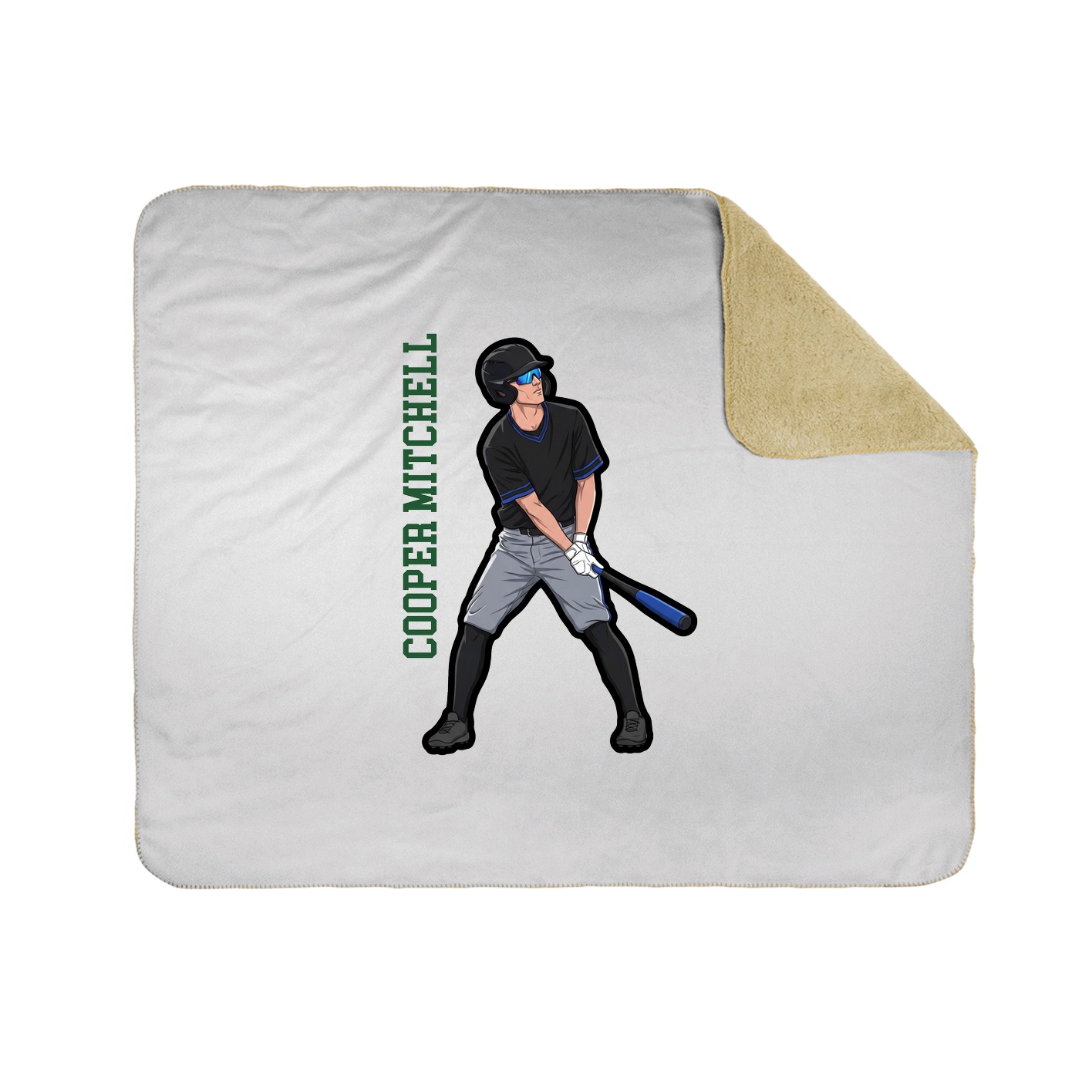 50x60 Sherpa Lined Throw Blanket