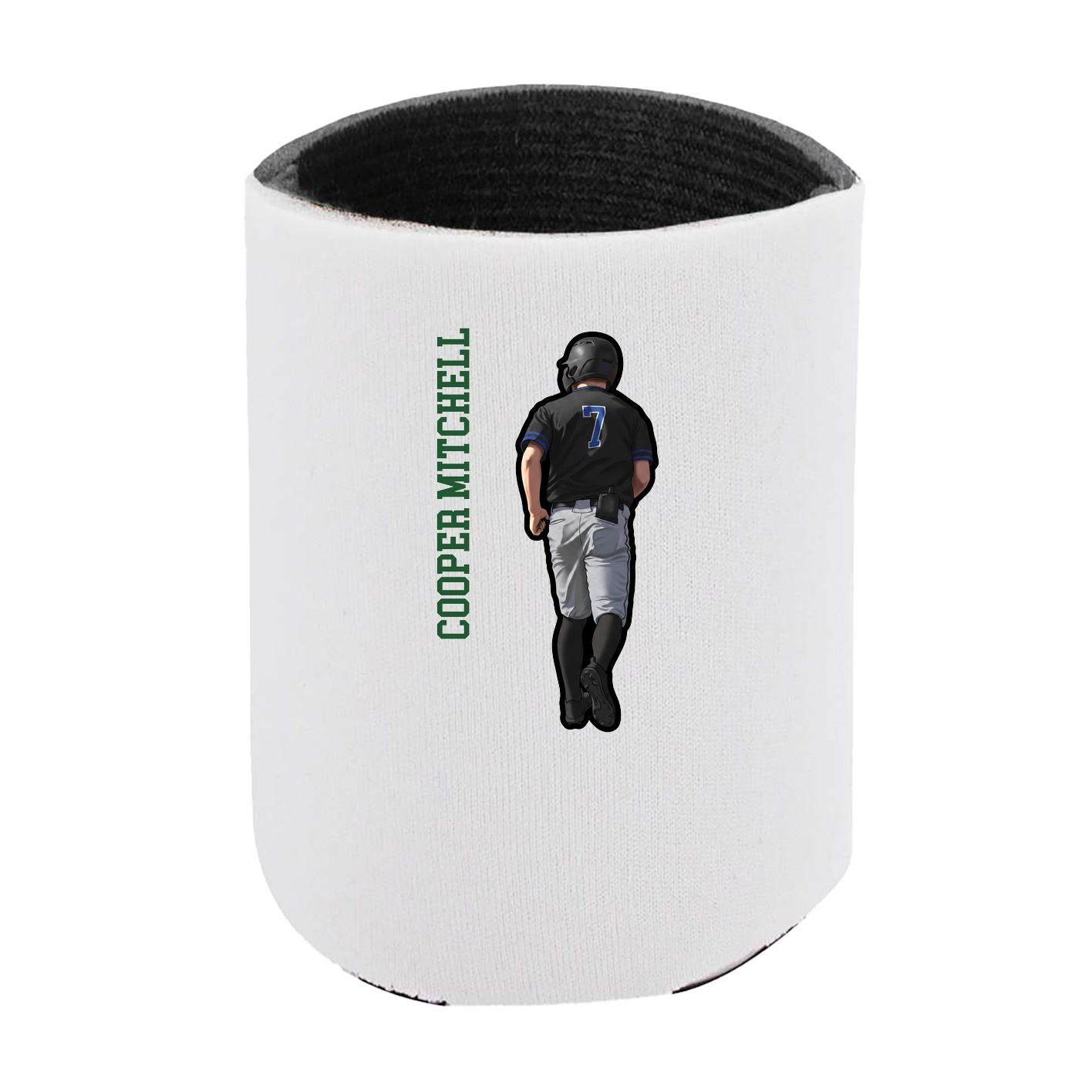 Can Holder — Name Vertical in White