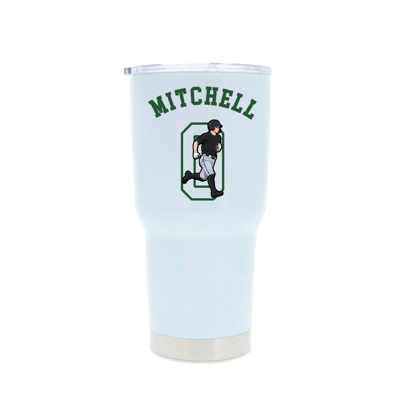 30oz Stainless Steel Tumbler — Shirsey Arch in White