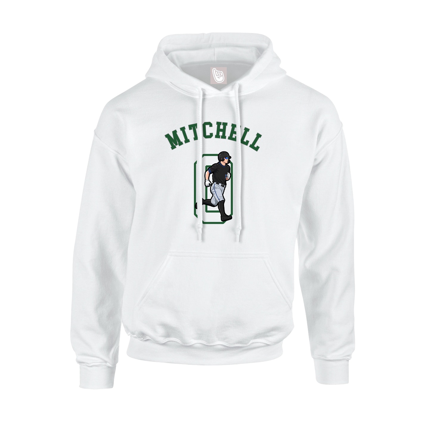 Youth Hoodie — Shirsey Arch in White