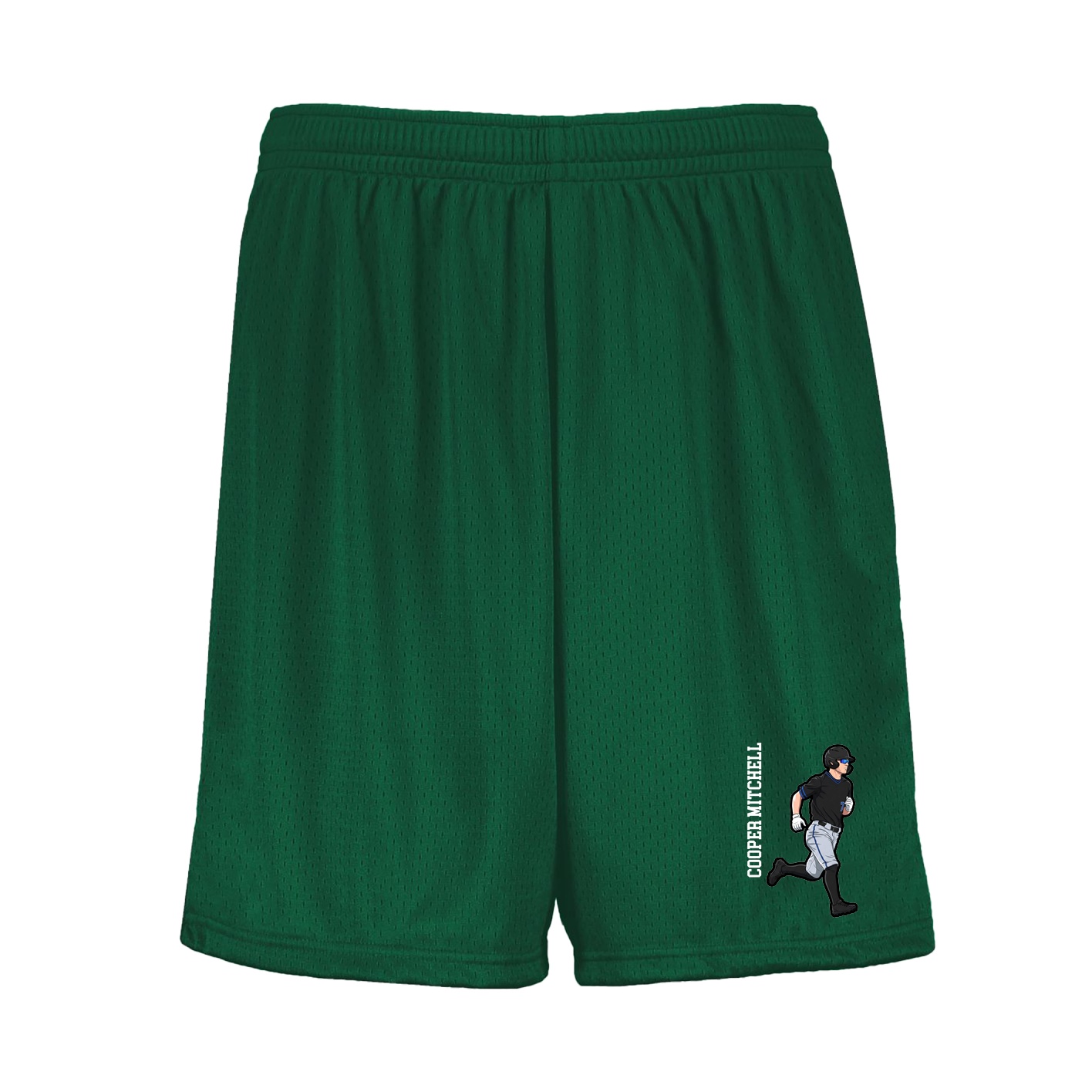 Shorts — Name Vertical in Green