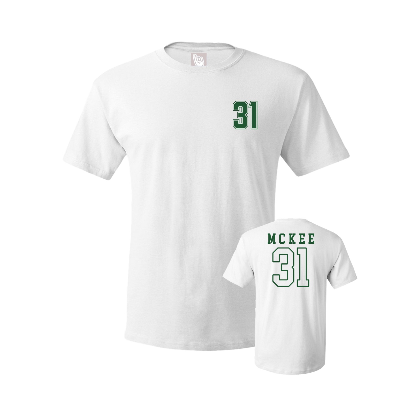 Youth Tee — Chest Back in White