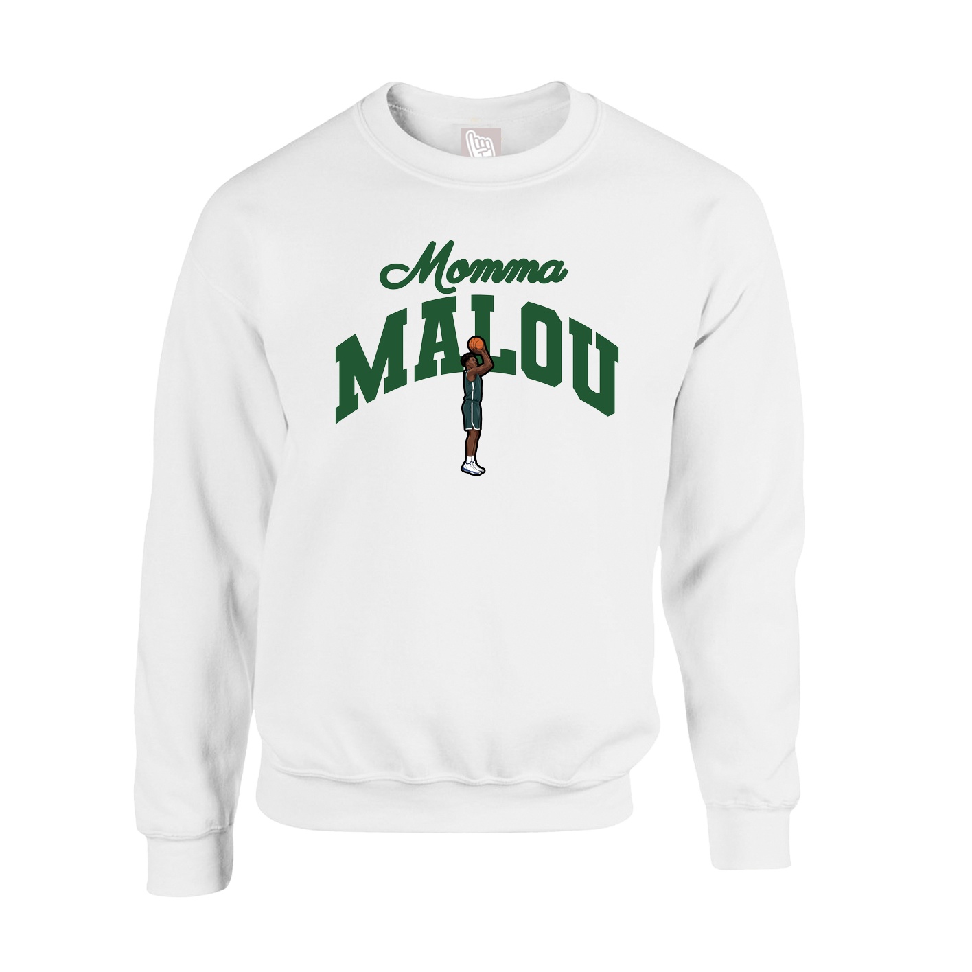 Fleece Crew — Mothers Day Arch in White