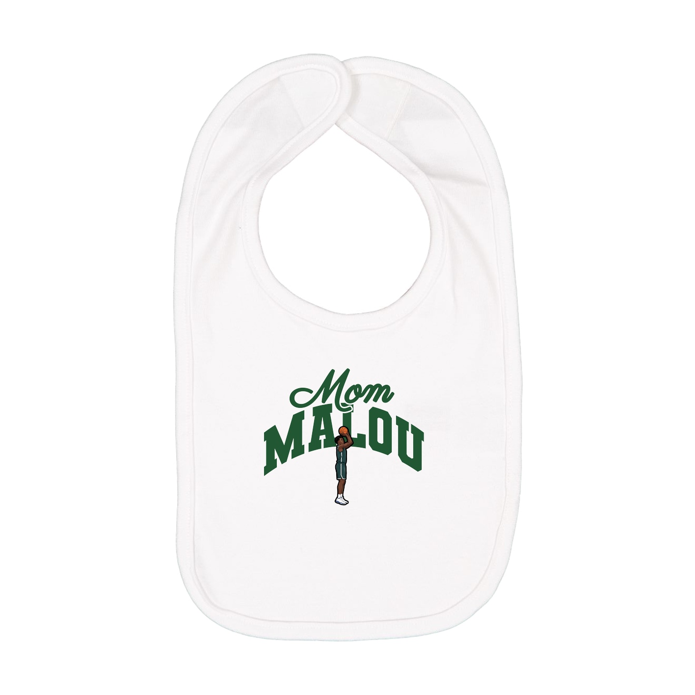 Infant Bib — Mothers Day Arch in White