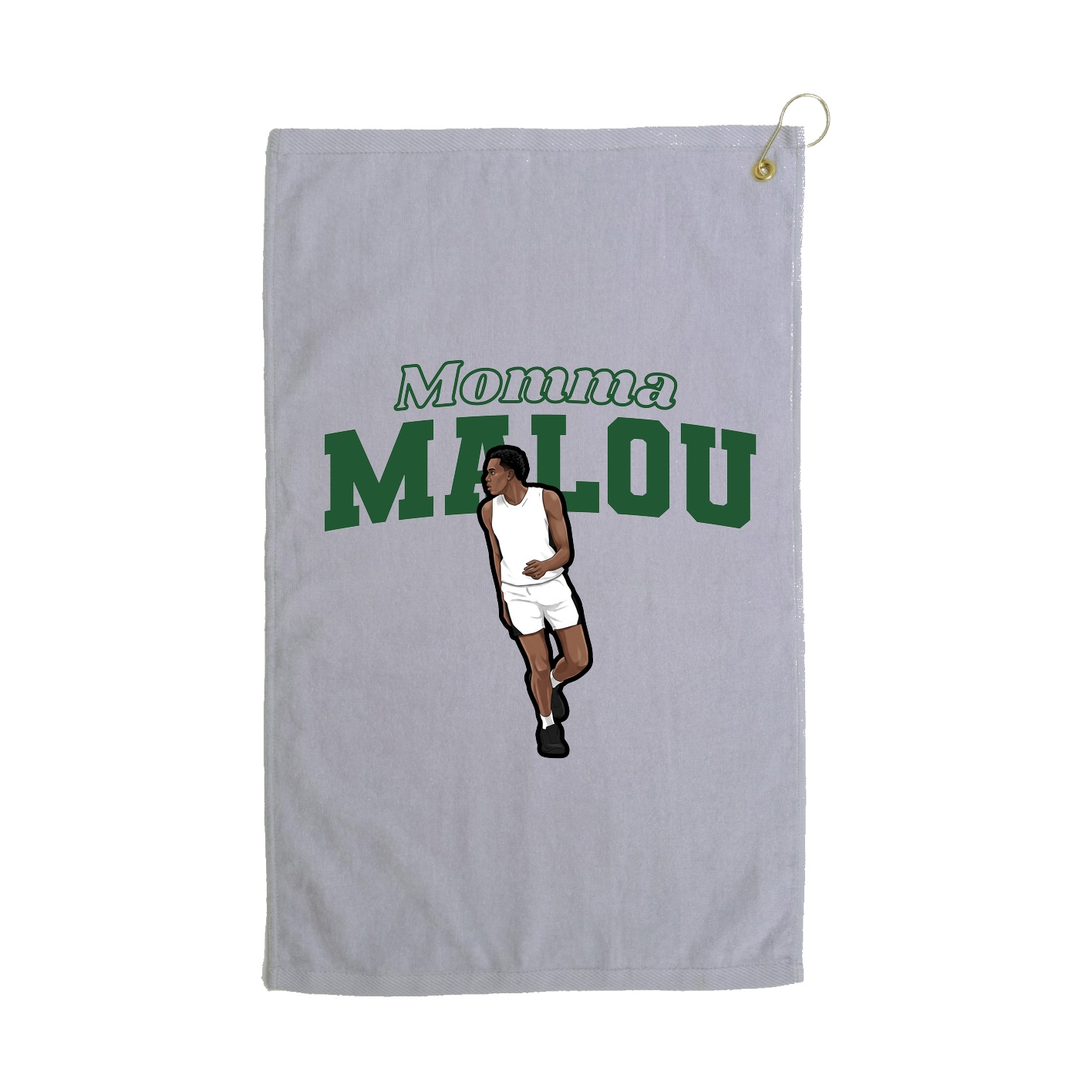 Golf Towel — Mothers Day Block in Grey