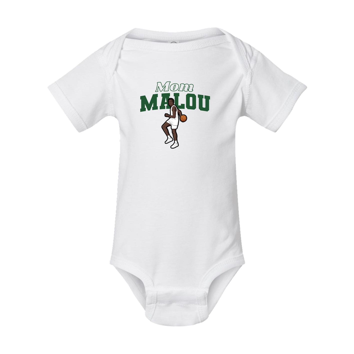 Baby Onesie — Mothers Day Block in White