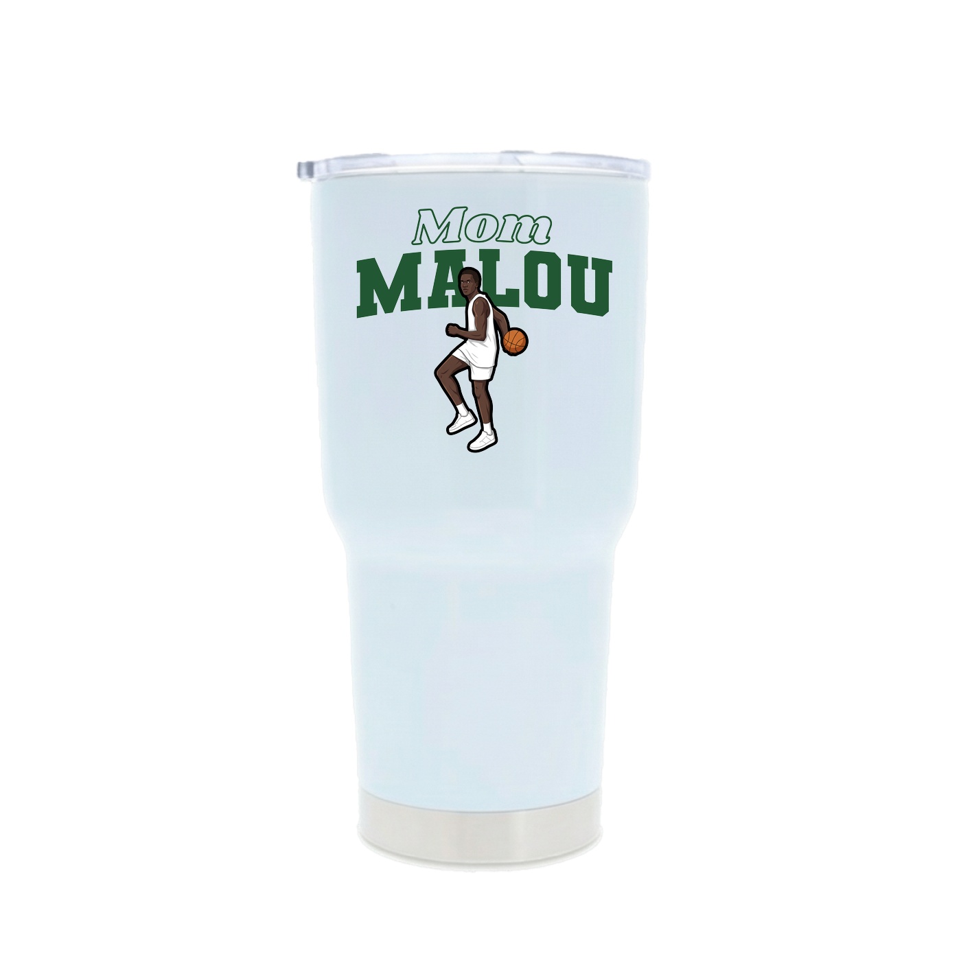 30oz Stainless Steel Tumbler — Mothers Day Block in White