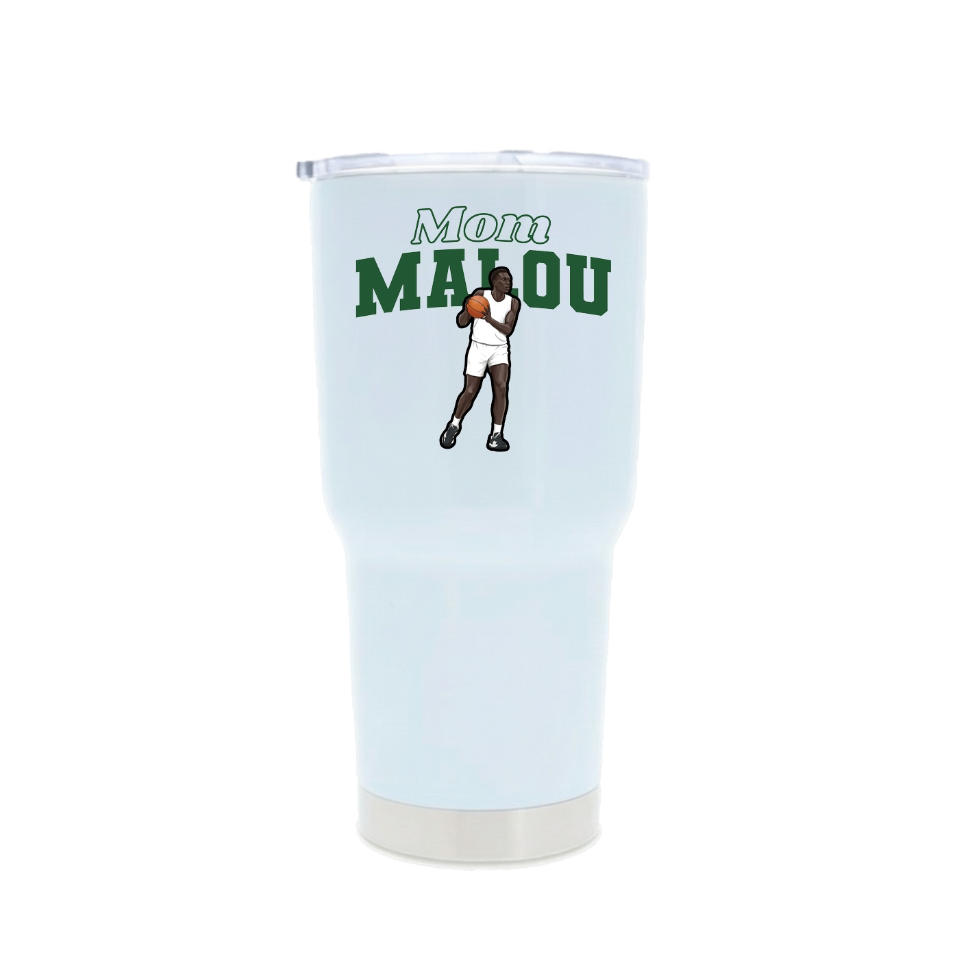 30oz Stainless Steel Tumbler — Mothers Day Block in White