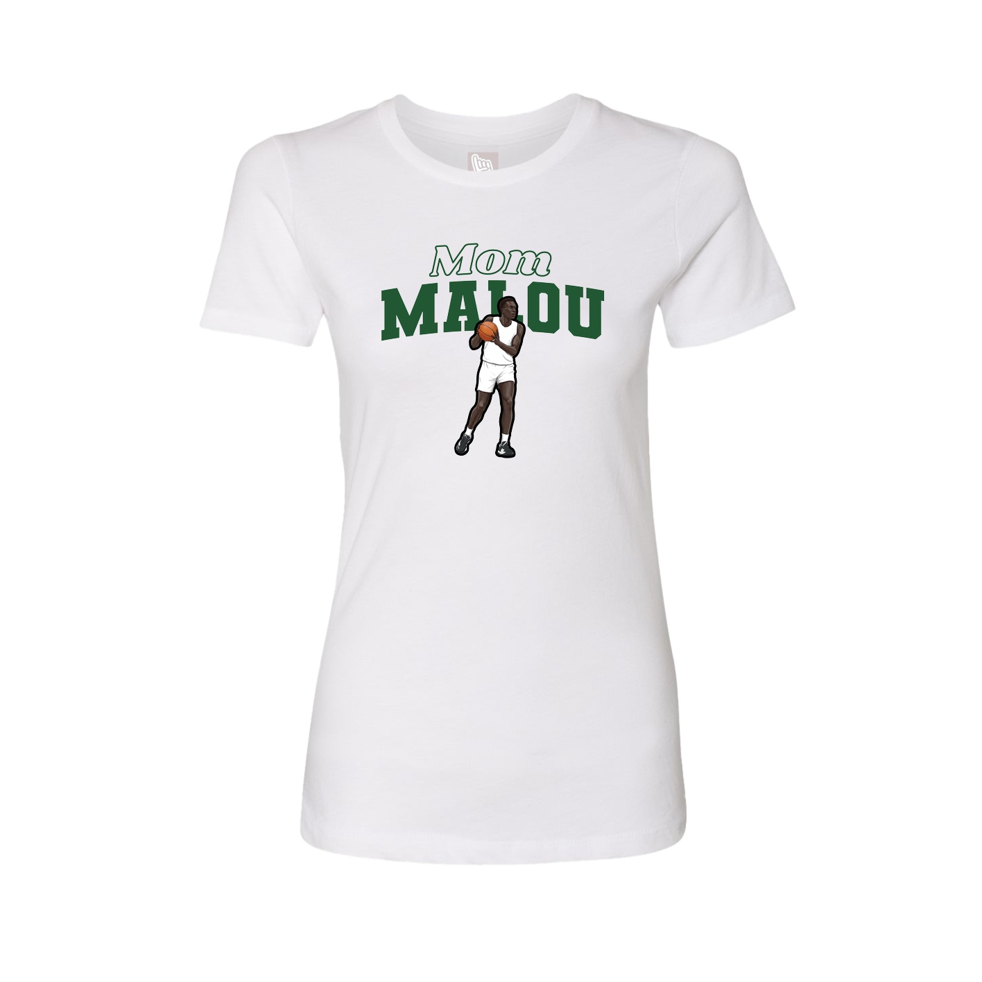 Womens Tee — Mothers Day Block in White