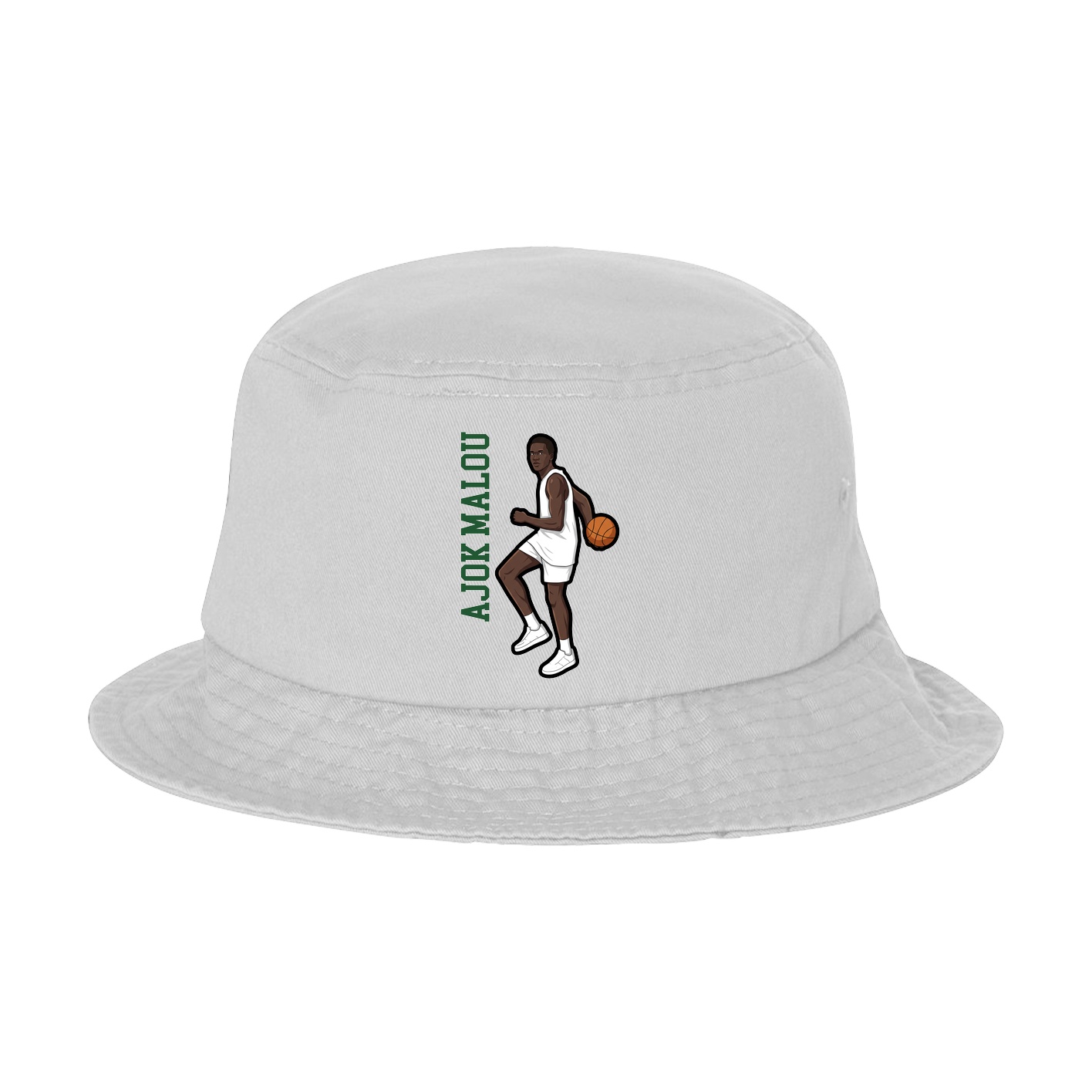 Bucket Cap — Name Vertical in White